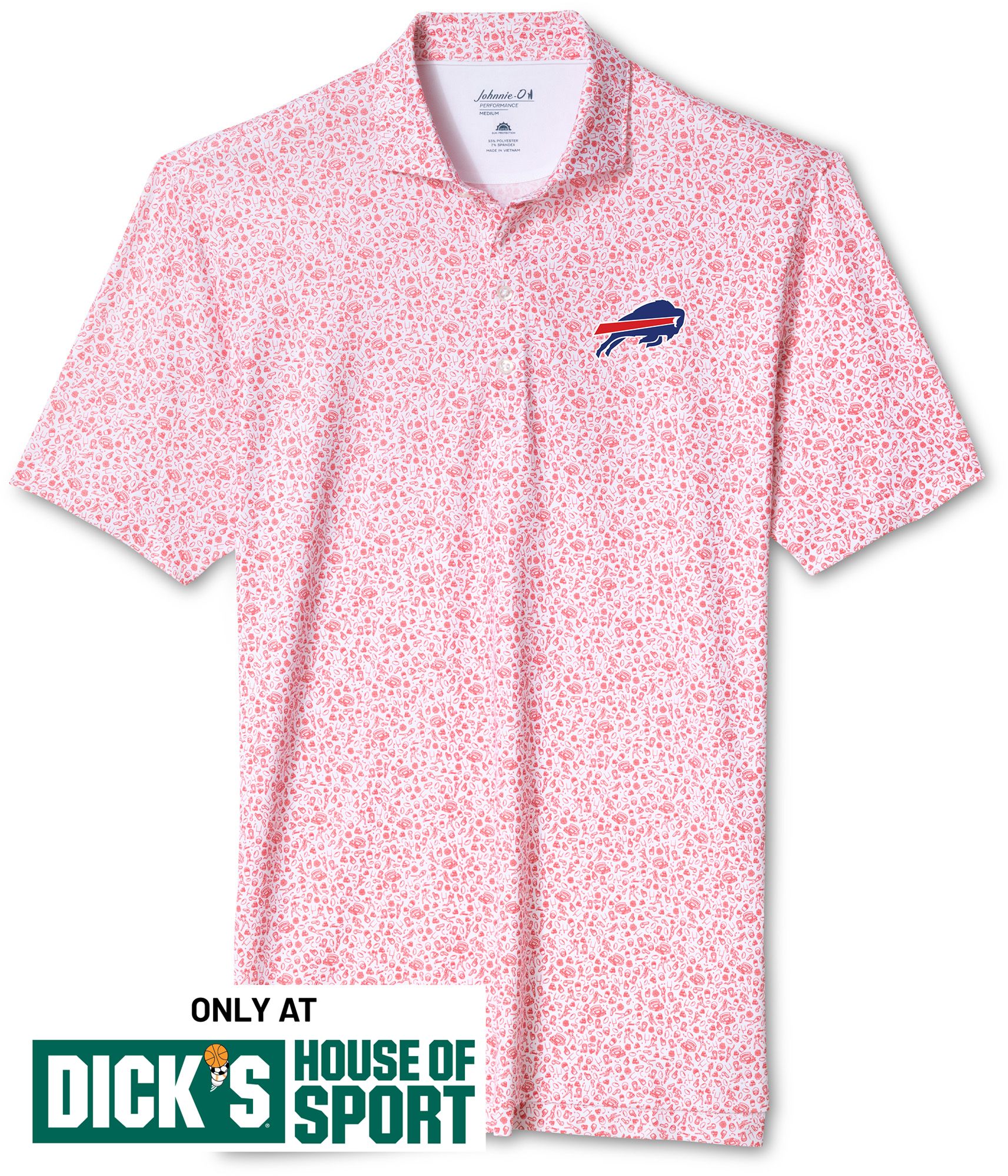 Johnnie-O Men's Buffalo Bills Gridiron Polo