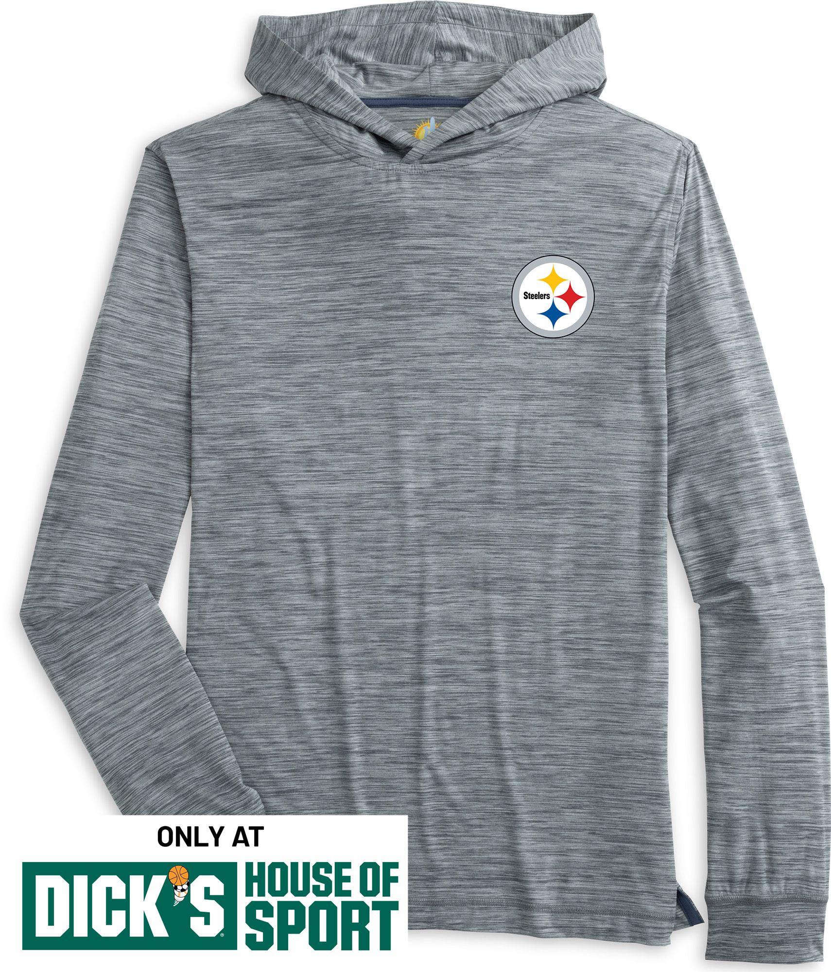 Johnnie-O Men's Pittsburgh Steelers Black Talon Hoodie