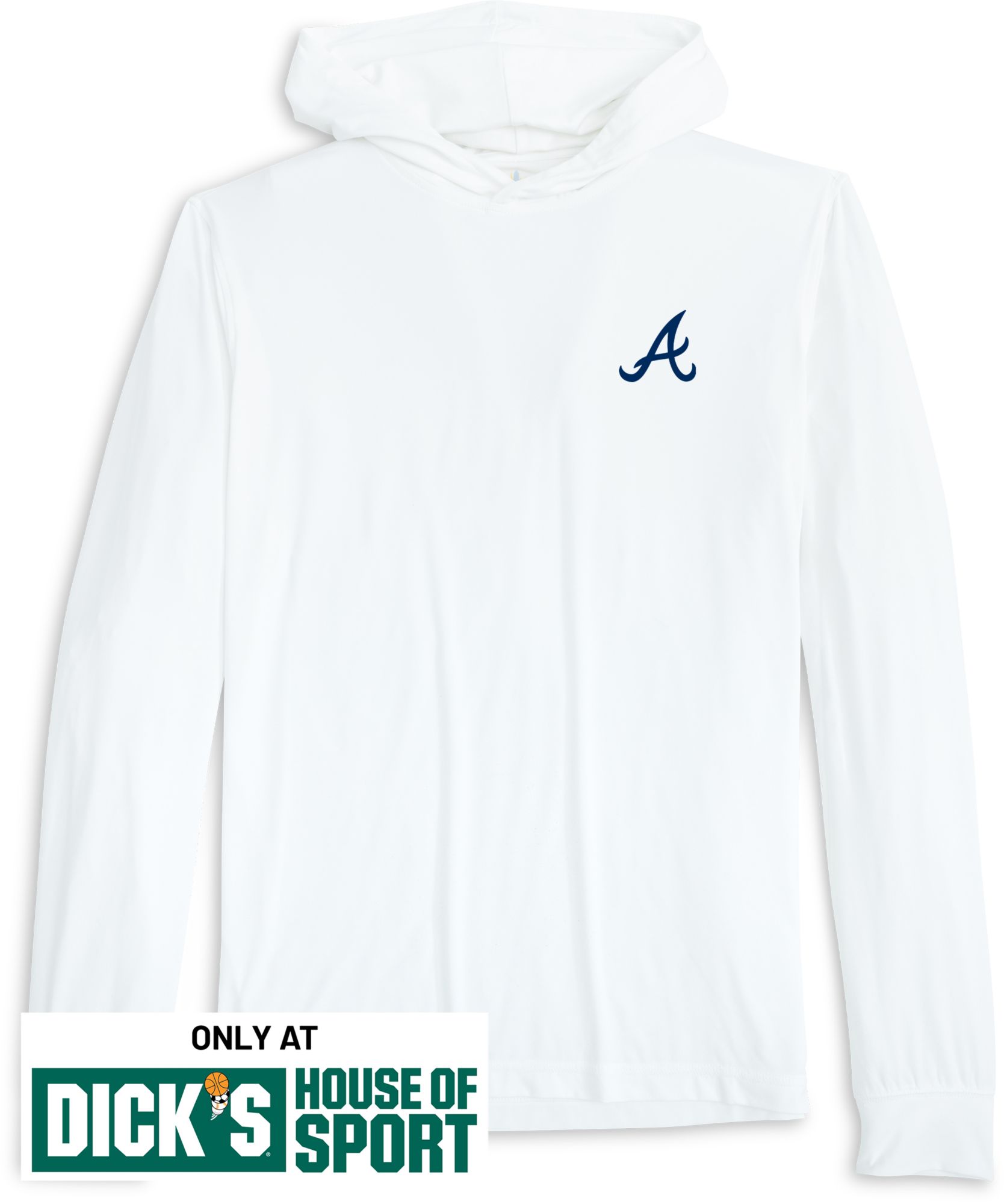 Johnnie-O Men's Atlanta Braves White Talon Hoodie