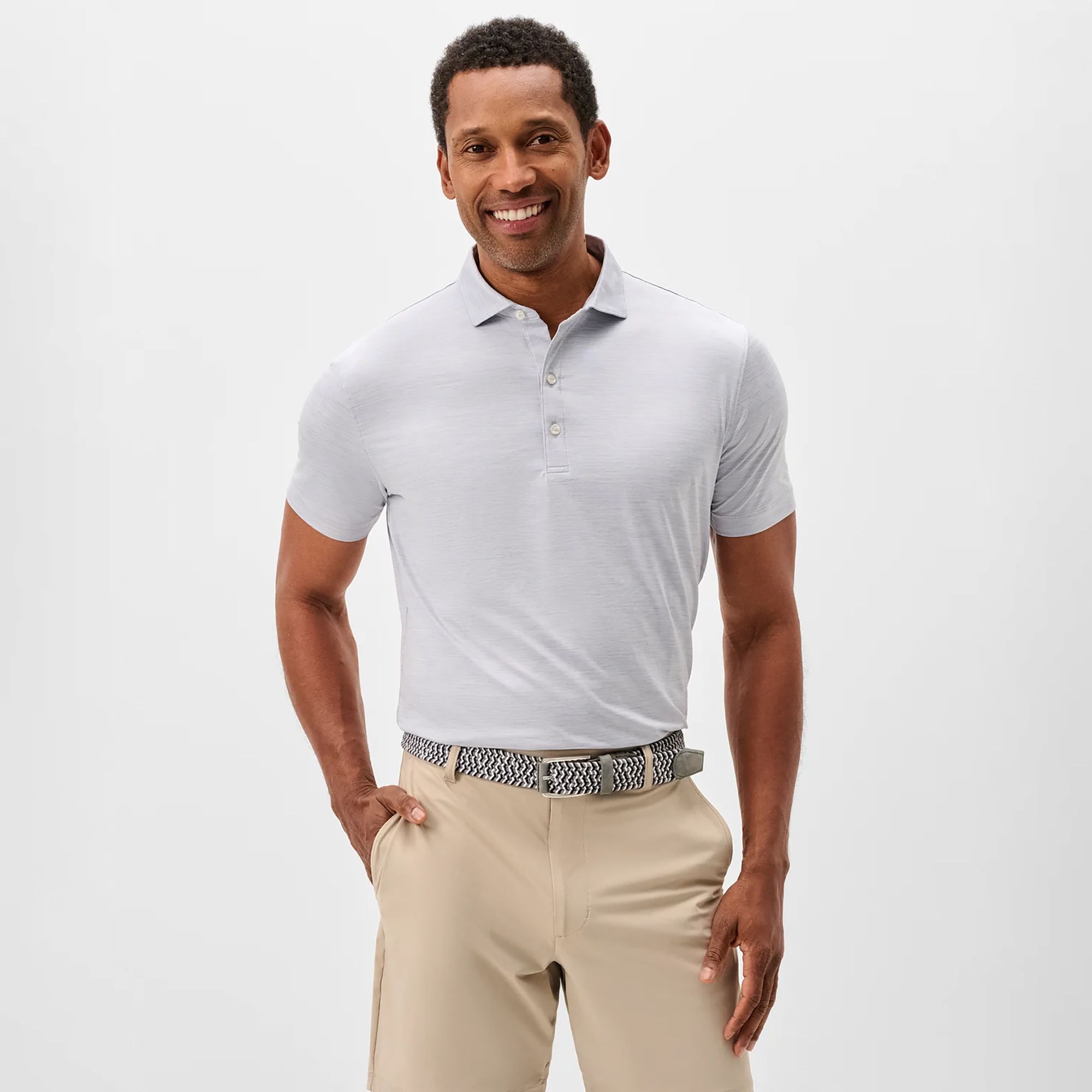Johnnie-O Men's Huronn Featherweight Performance Jersey Golf Polo