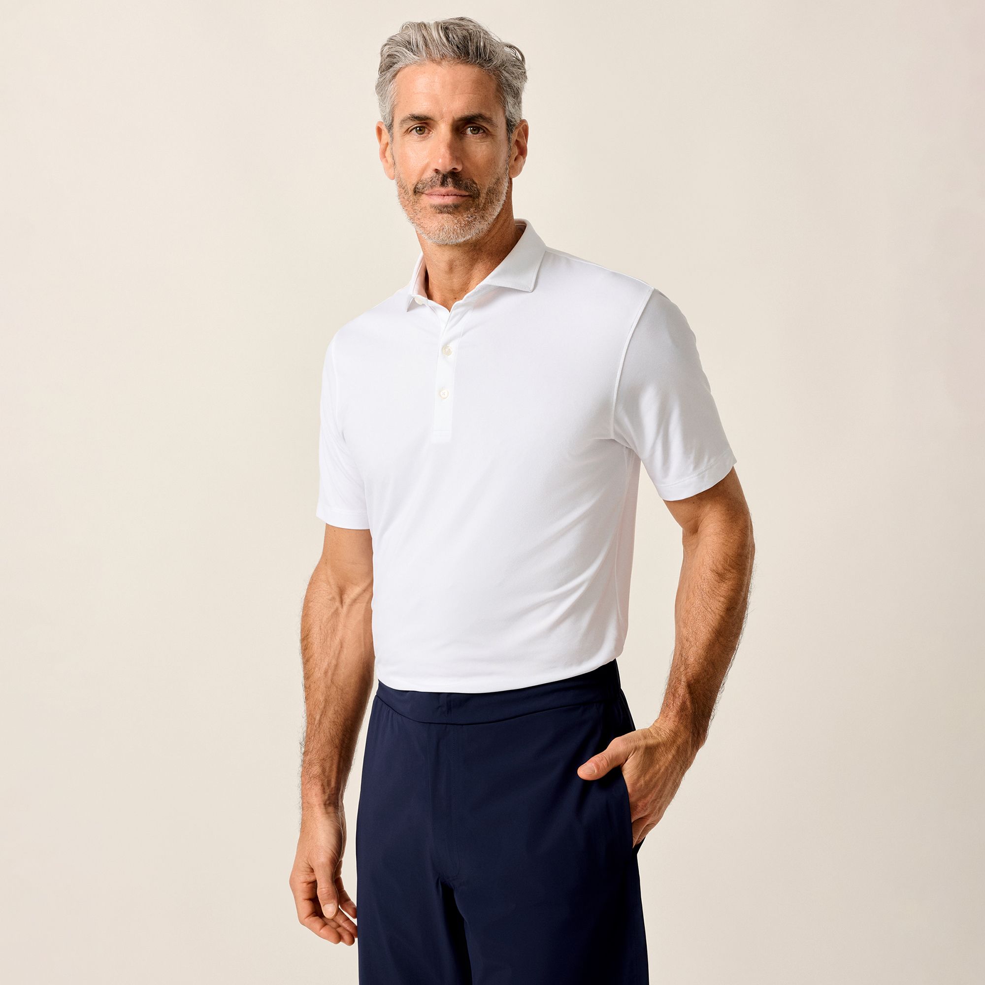 Johnnie-O Men's Huronn Featherweight Performance Jersey Golf Polo