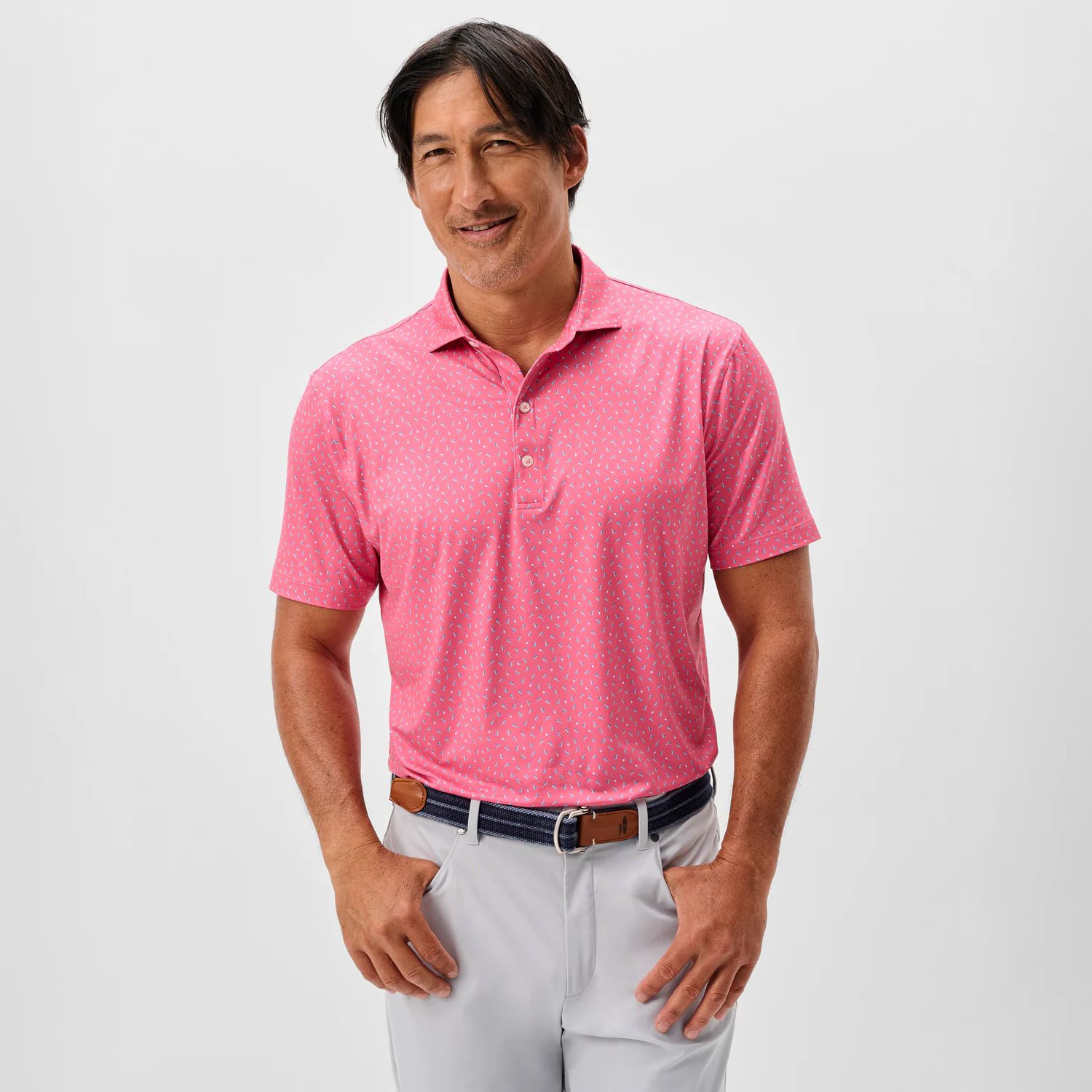 Johnnie-O Men's Tini Dancer Short Sleeve Performance Golf Polo