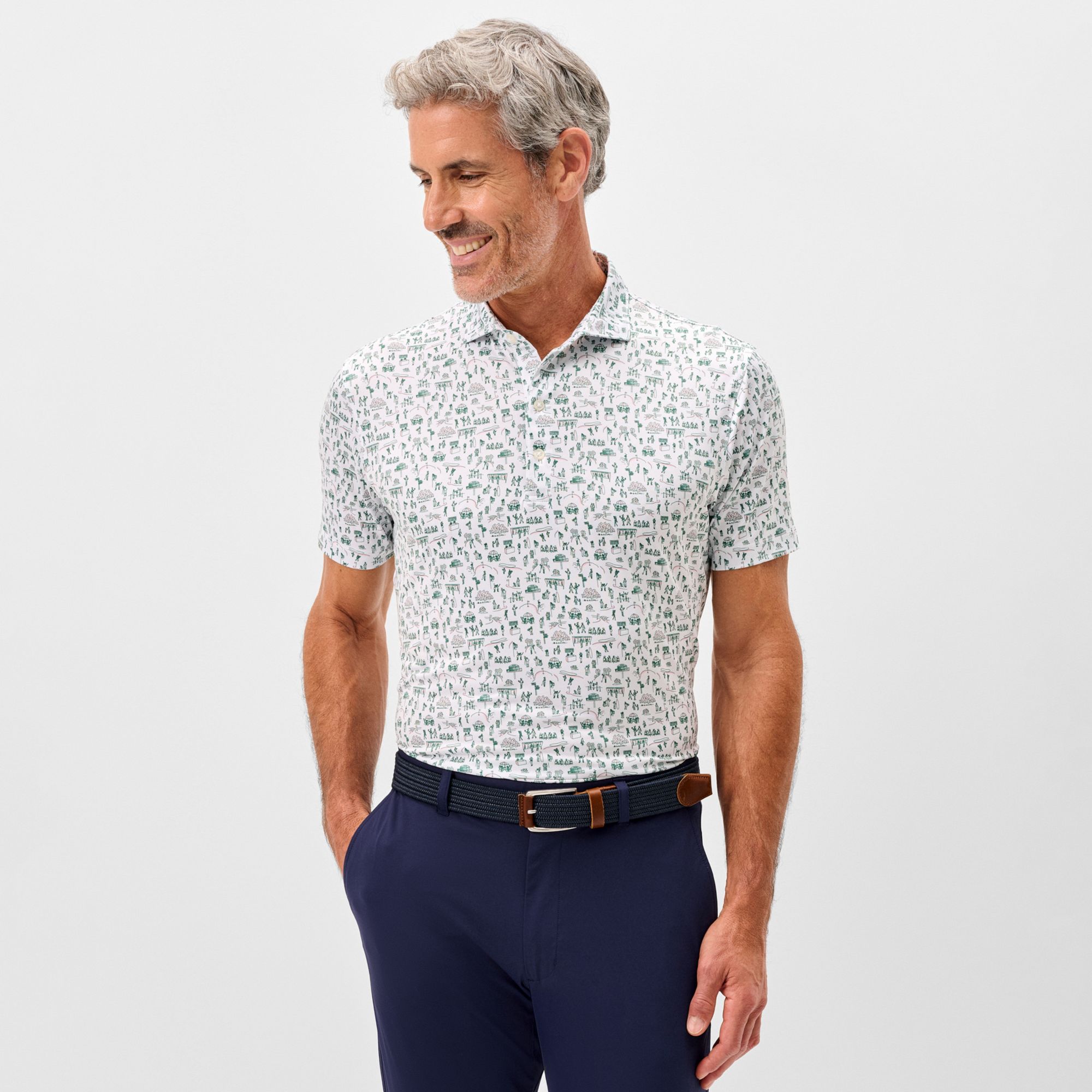 Johnnie-O Men's The Gallery Performance Jersey Golf Polo