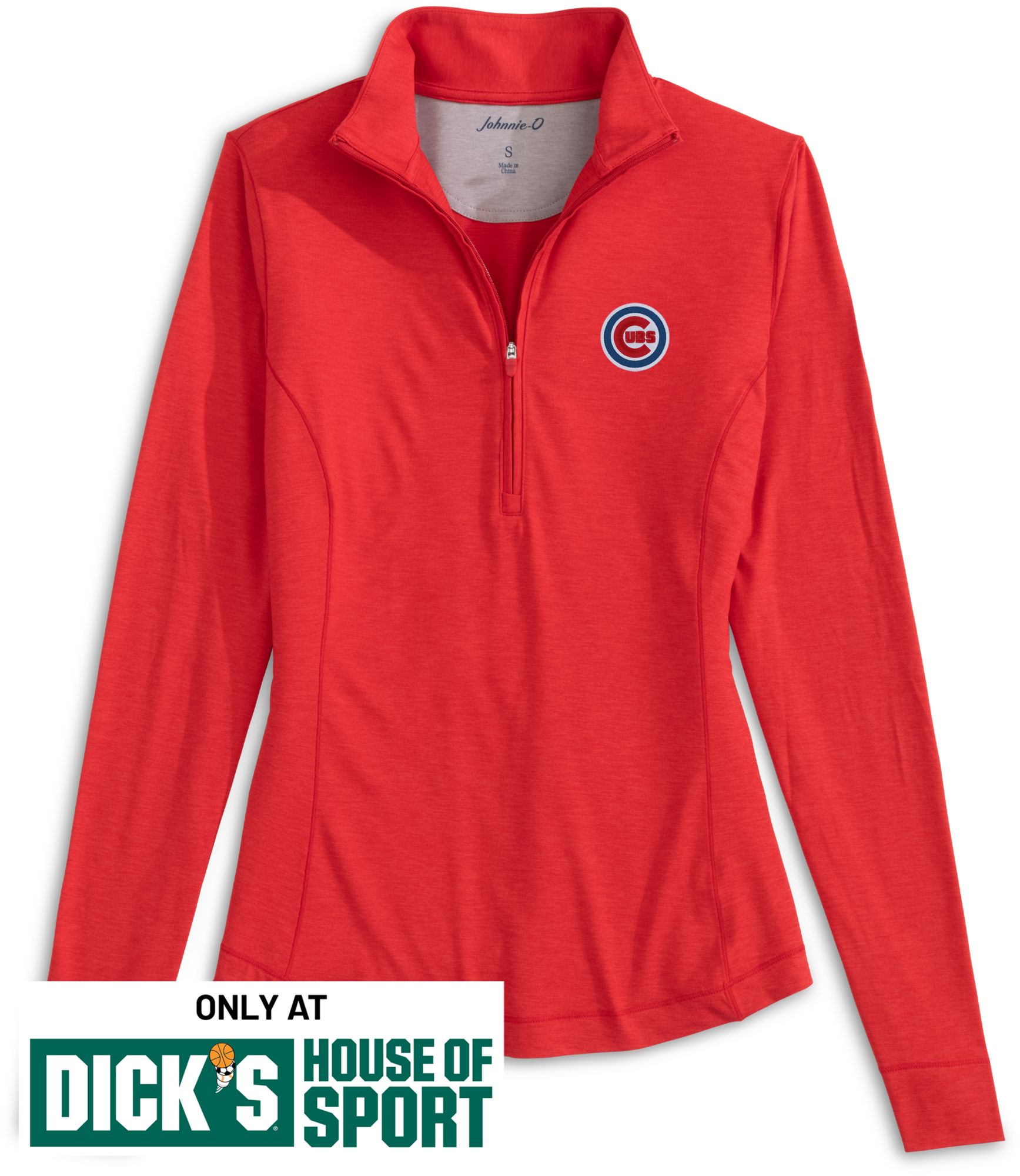 Johnnie-O Women's Chicago Cubs Red Susie 1/4 Zip