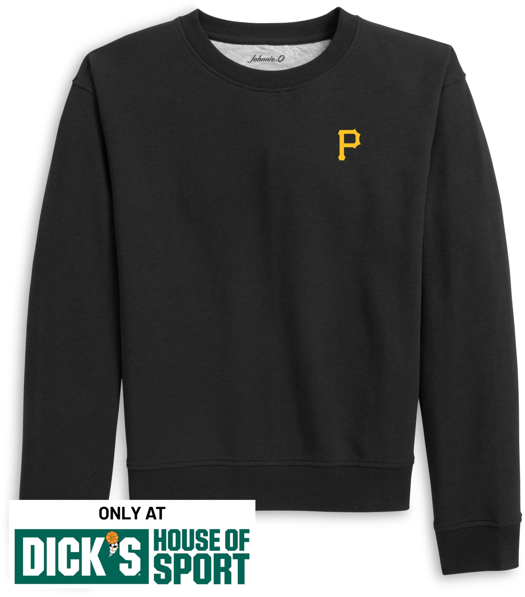Johnnie-O Women's Pittsburgh Pirates Black Penny Crewneck Sweatshirt