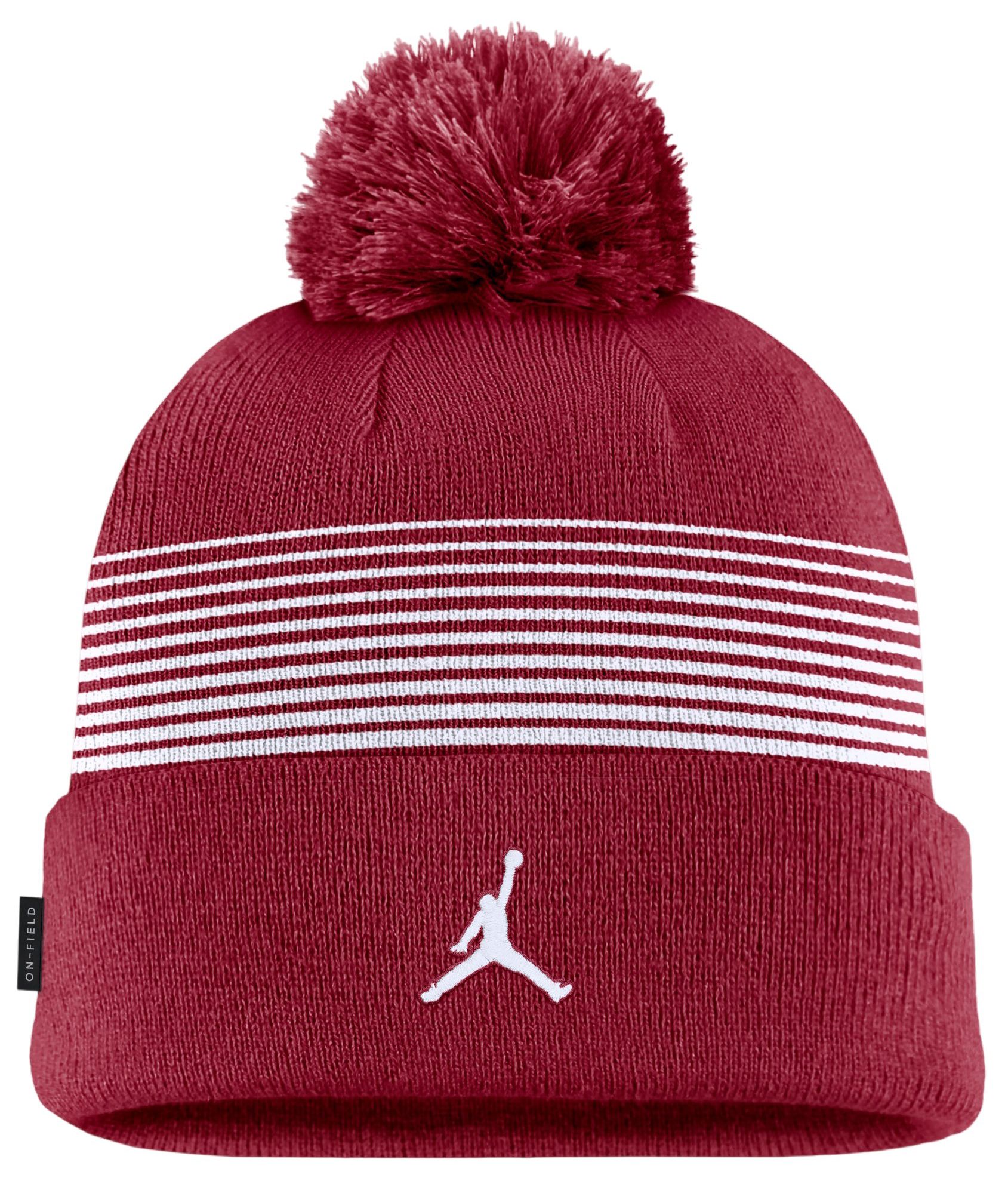 Jordan Adult Oklahoma Sooners Peak Gameday Cuffed Knit Pom Beanie