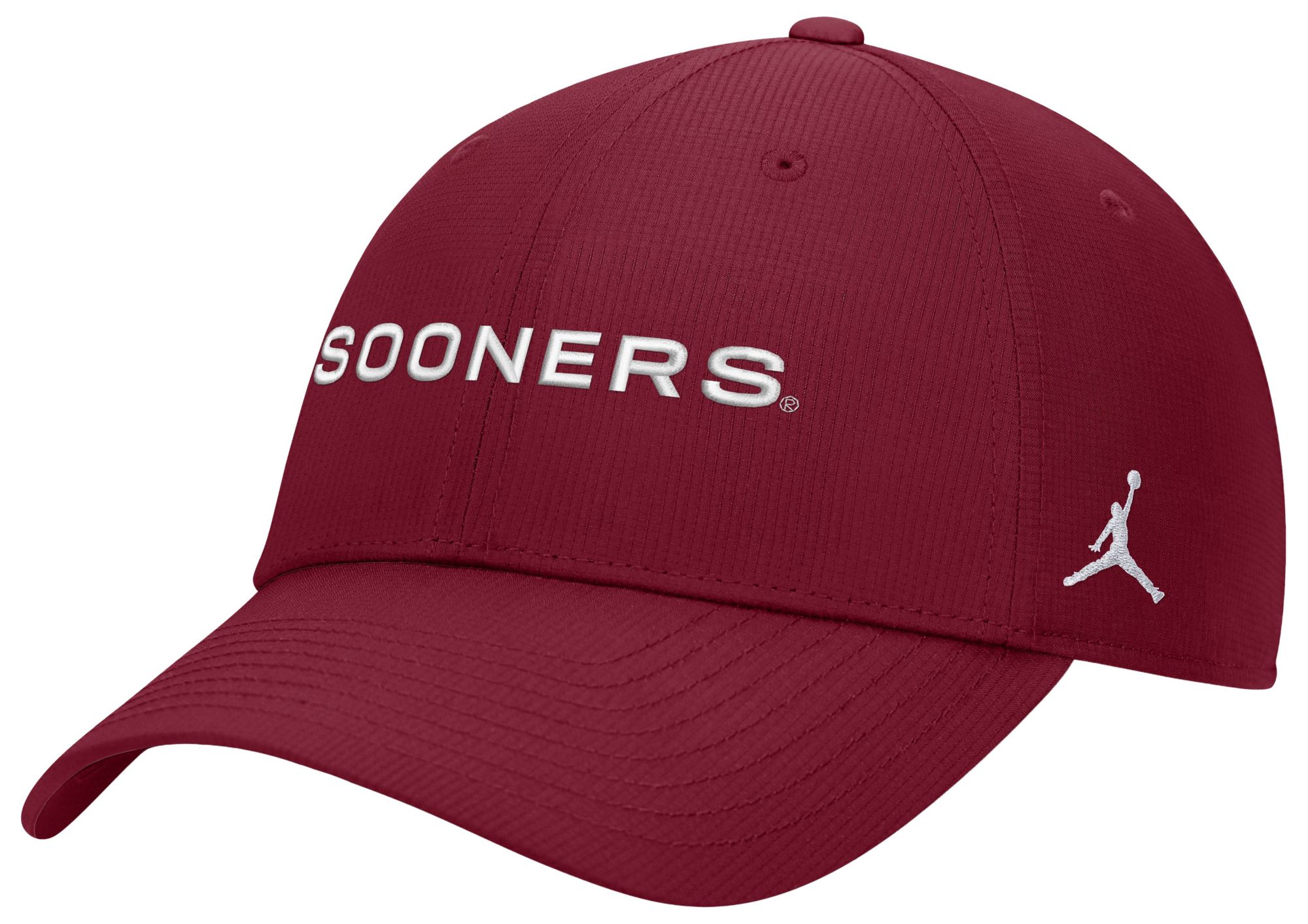 Jordan Adult Oklahoma Sooners Crimson Ripstop Club Game Day Structured Adjustable Cap