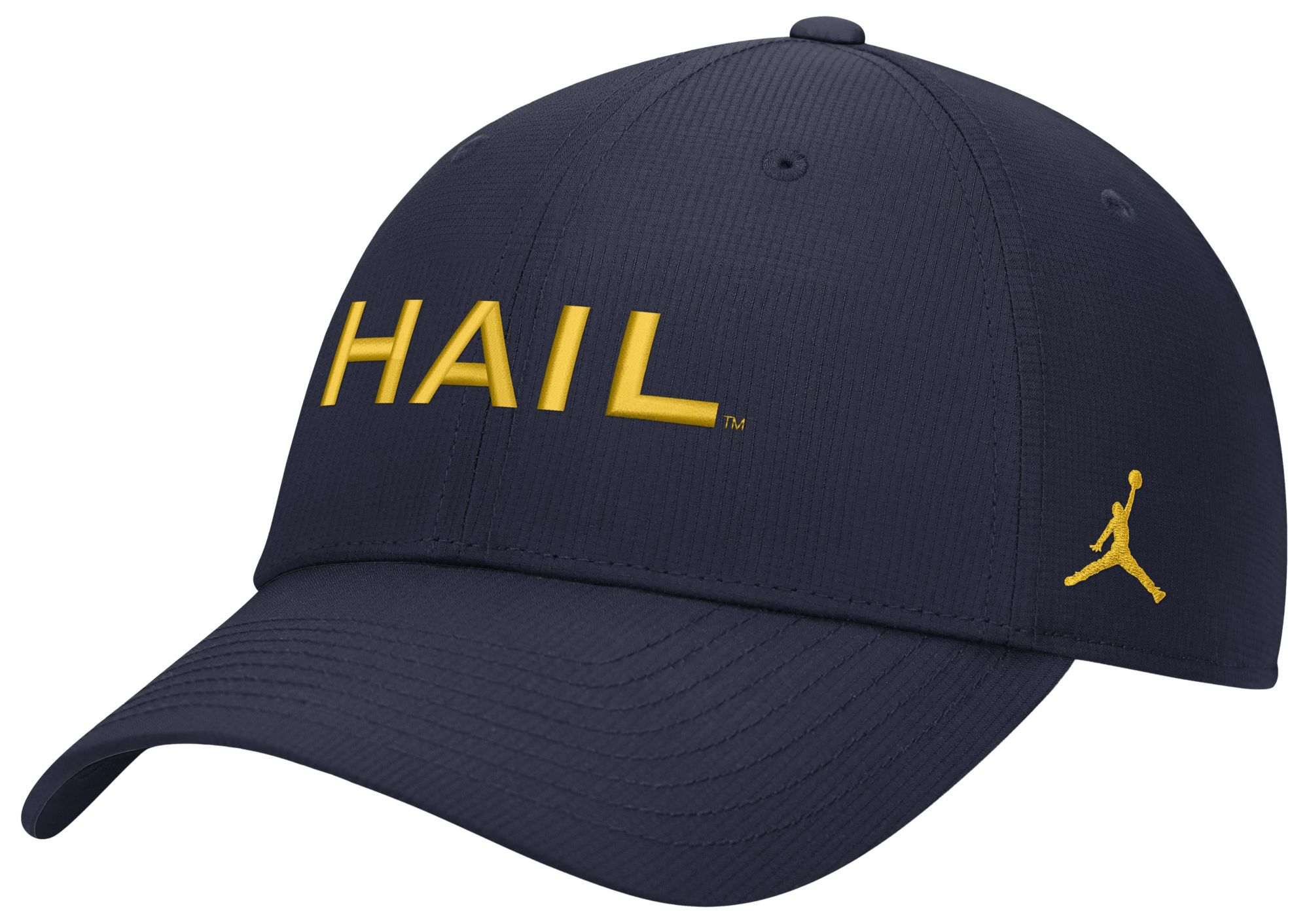 Jordan Adult Michigan Wolverines Navy Ripstop Club Game Day Structured Adjustable Cap