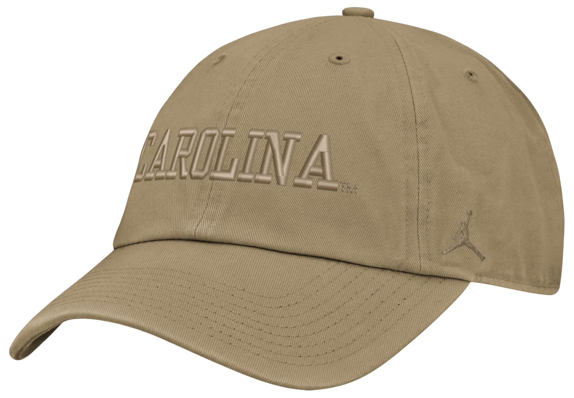 Jordan Adult North Carolina Tar Heels Beige Club Primetime Unstructured Tonal Cap