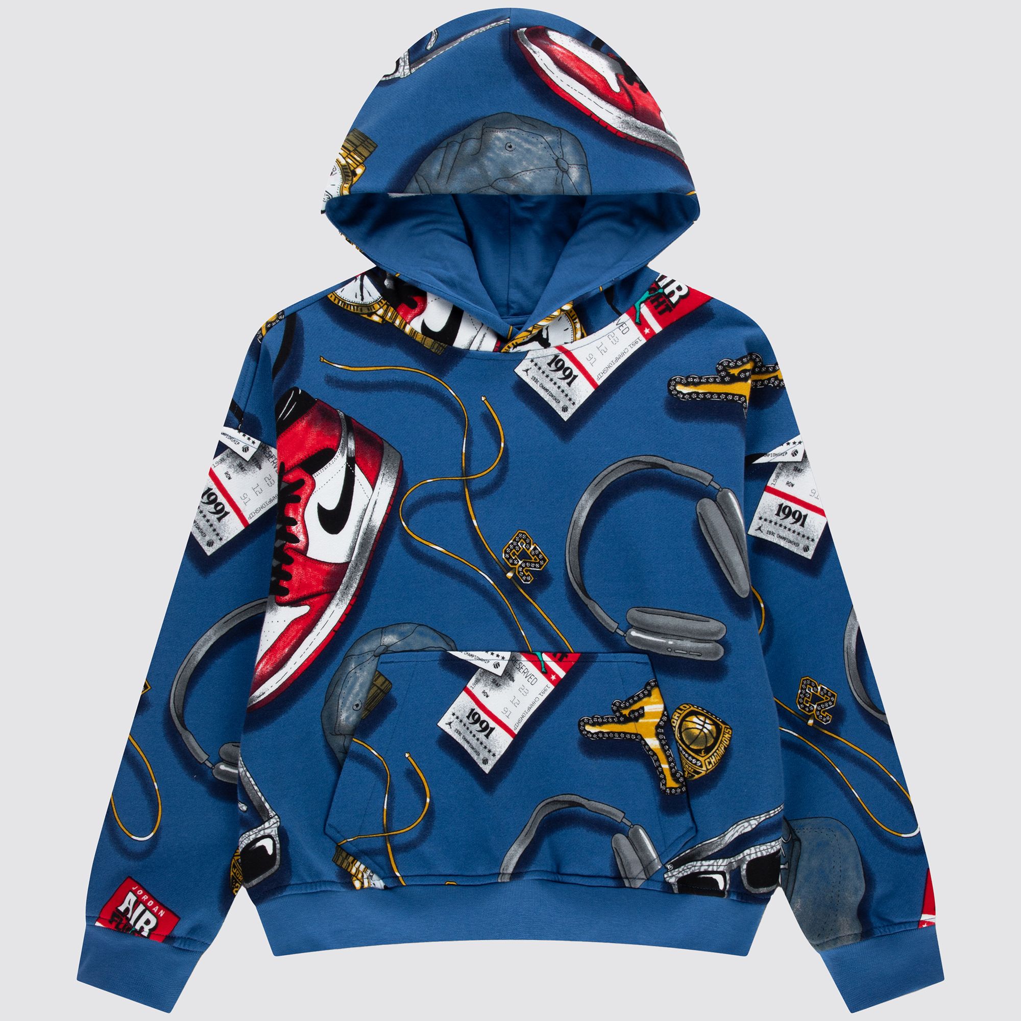 Jordan Boys' Flight Knit Printed Pullover Hoodie