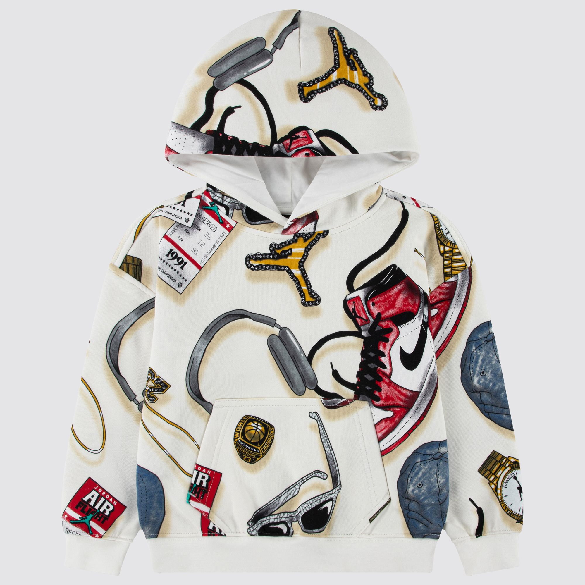 Jordan Boys' Flight Knit Printed Pullover Hoodie