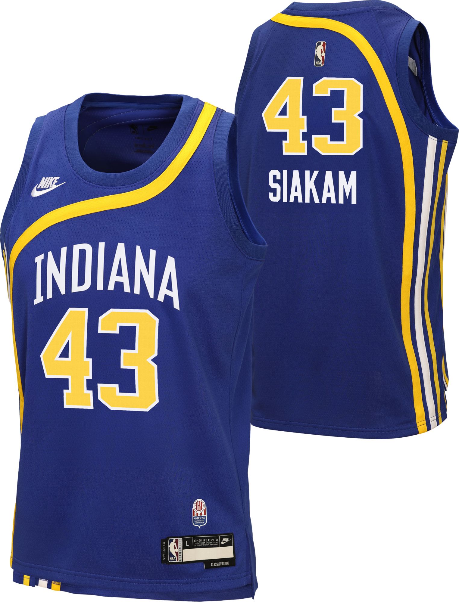 Nike Youth Indiana Pacers Pascal Siakam 2026-27 Hardwood Classics Swingman Jersey