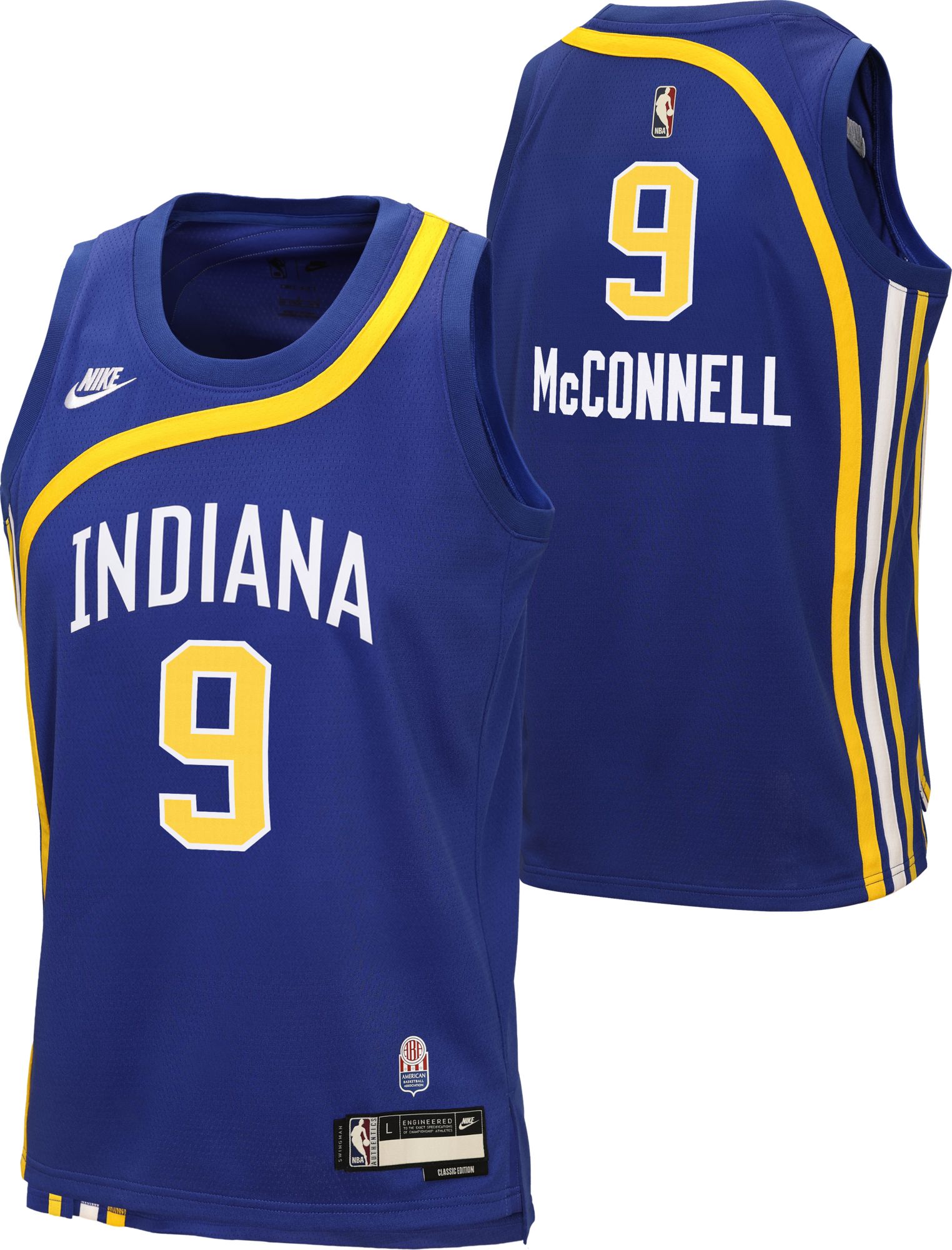 Nike Youth Indiana Pacers T.J. McConnell 2026-27 Hardwood Classics Swingman Jersey