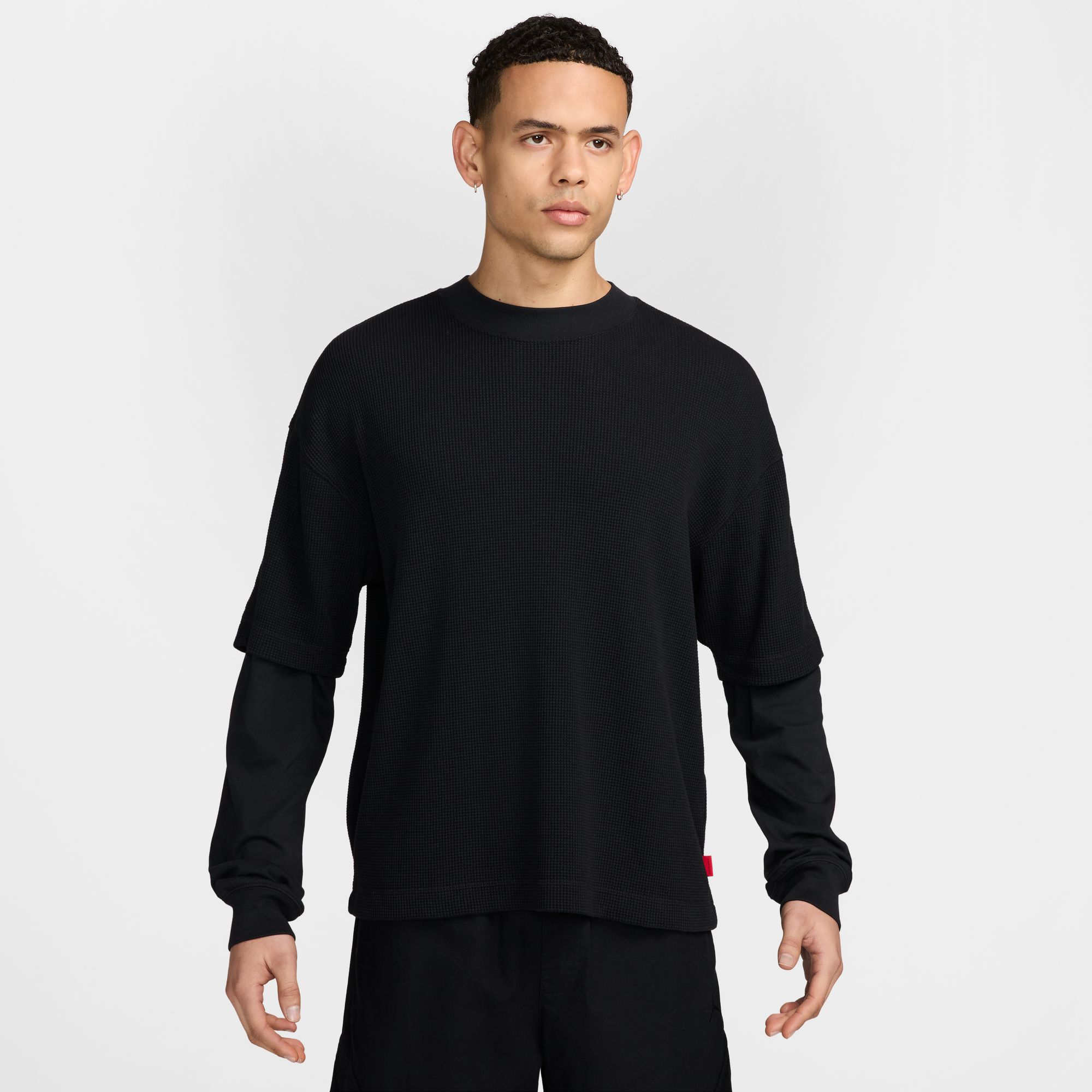 Jordan Men's Brooklyn Waffle Crew-Neck Sweatshirt