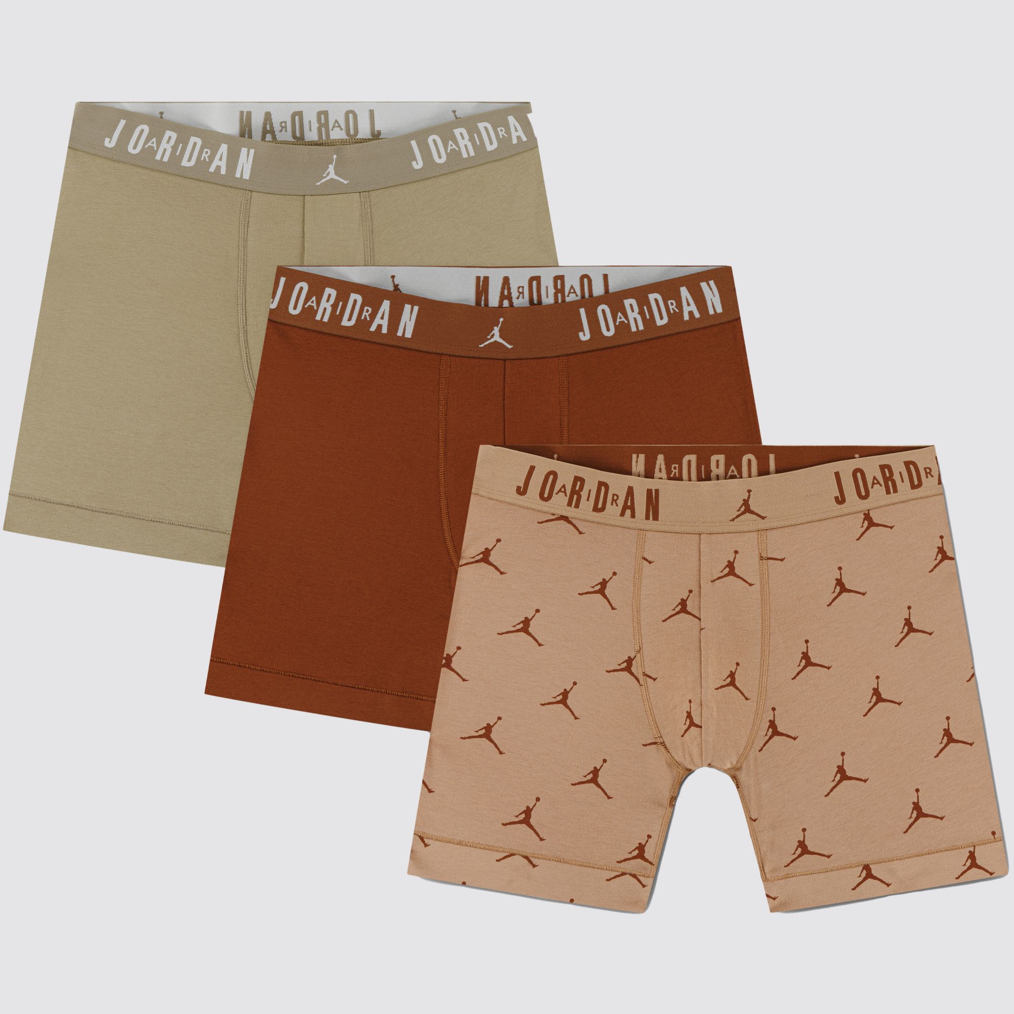Jordan Men's Flight Cotton Essential Boxer Briefs – 3 Pack