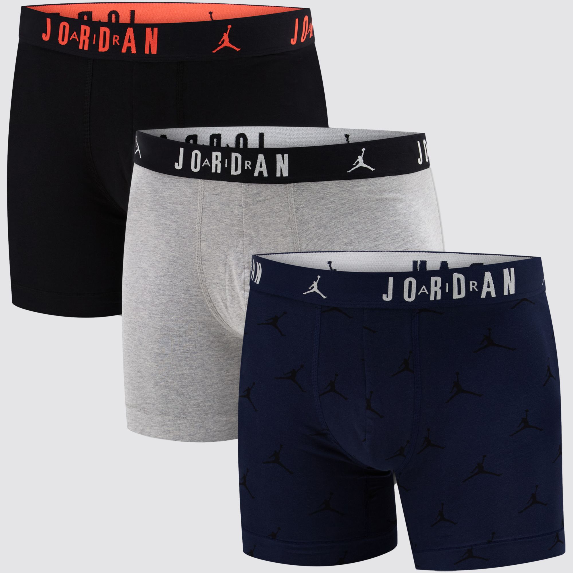 Jordan Men's Flight Cotton Essential Boxer Briefs – 3 Pack