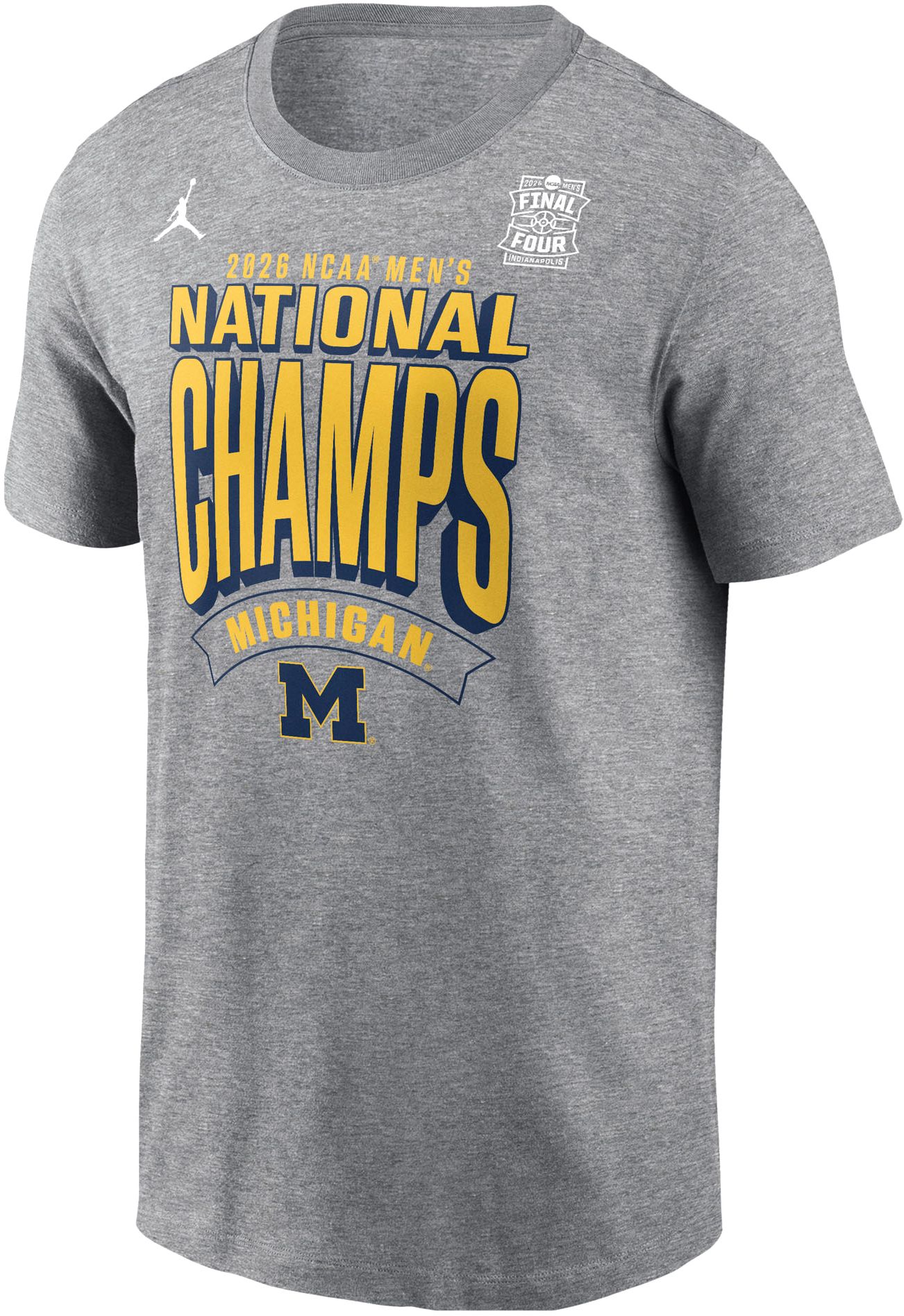 Jordan Adult 2026 Men's Basketball National Champions Michigan Wolverines Celebration T-Shirt