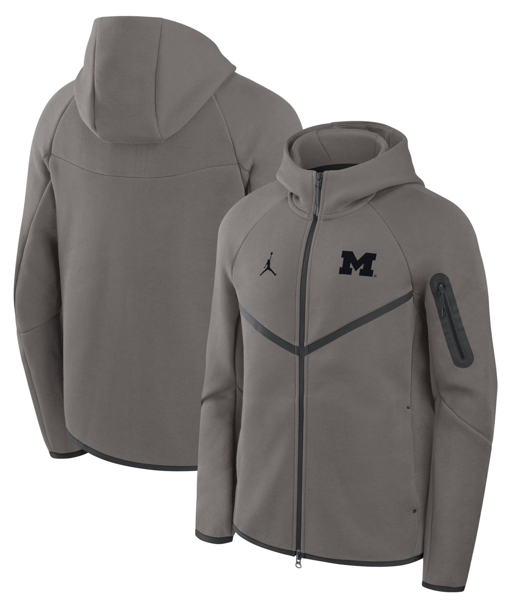 Jordan Men's Michigan Wolverines Tech Fleece Full-Zip Hoodie