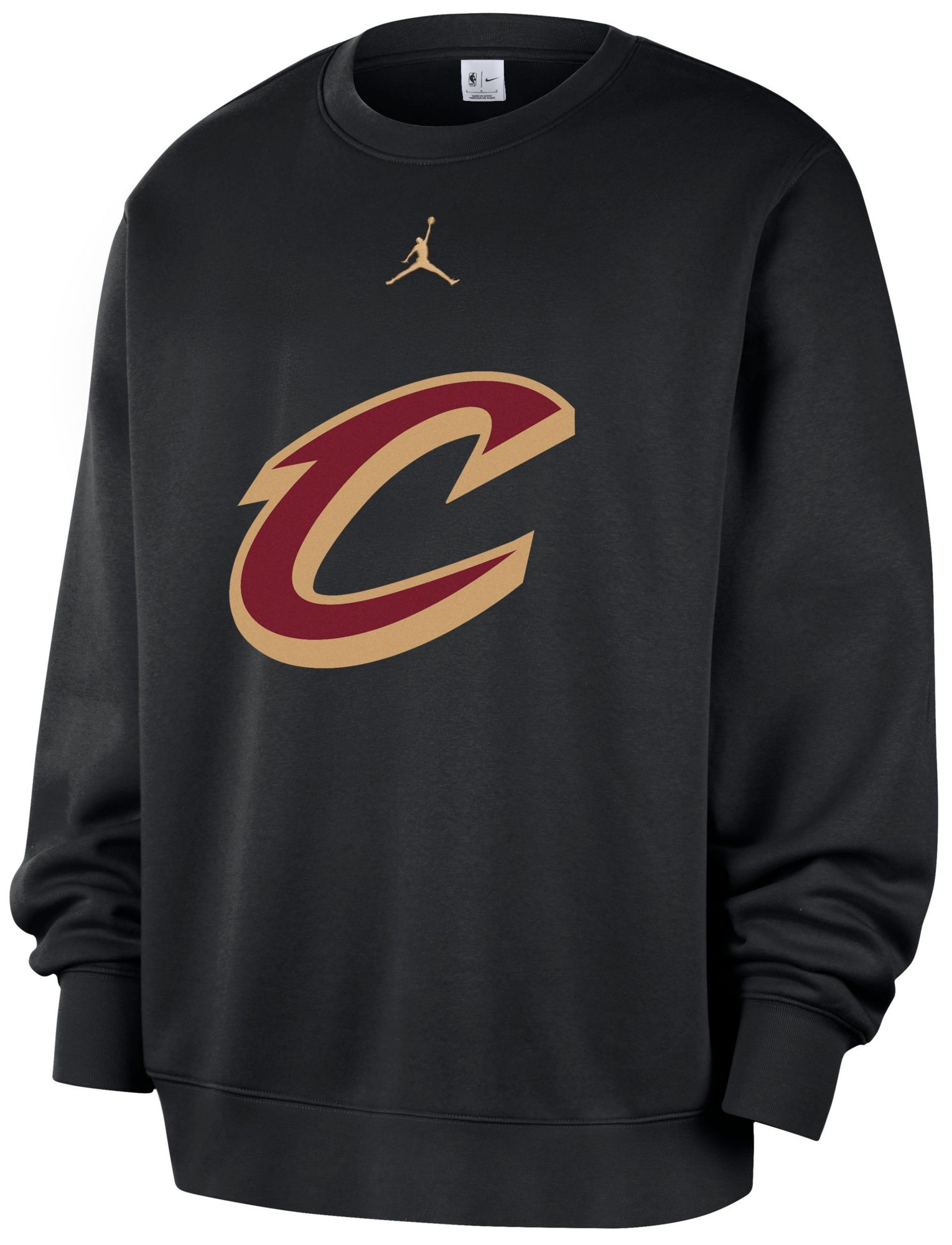Jordan Men's Cleveland Cavaliers Black Club Crewneck Sweatshirt