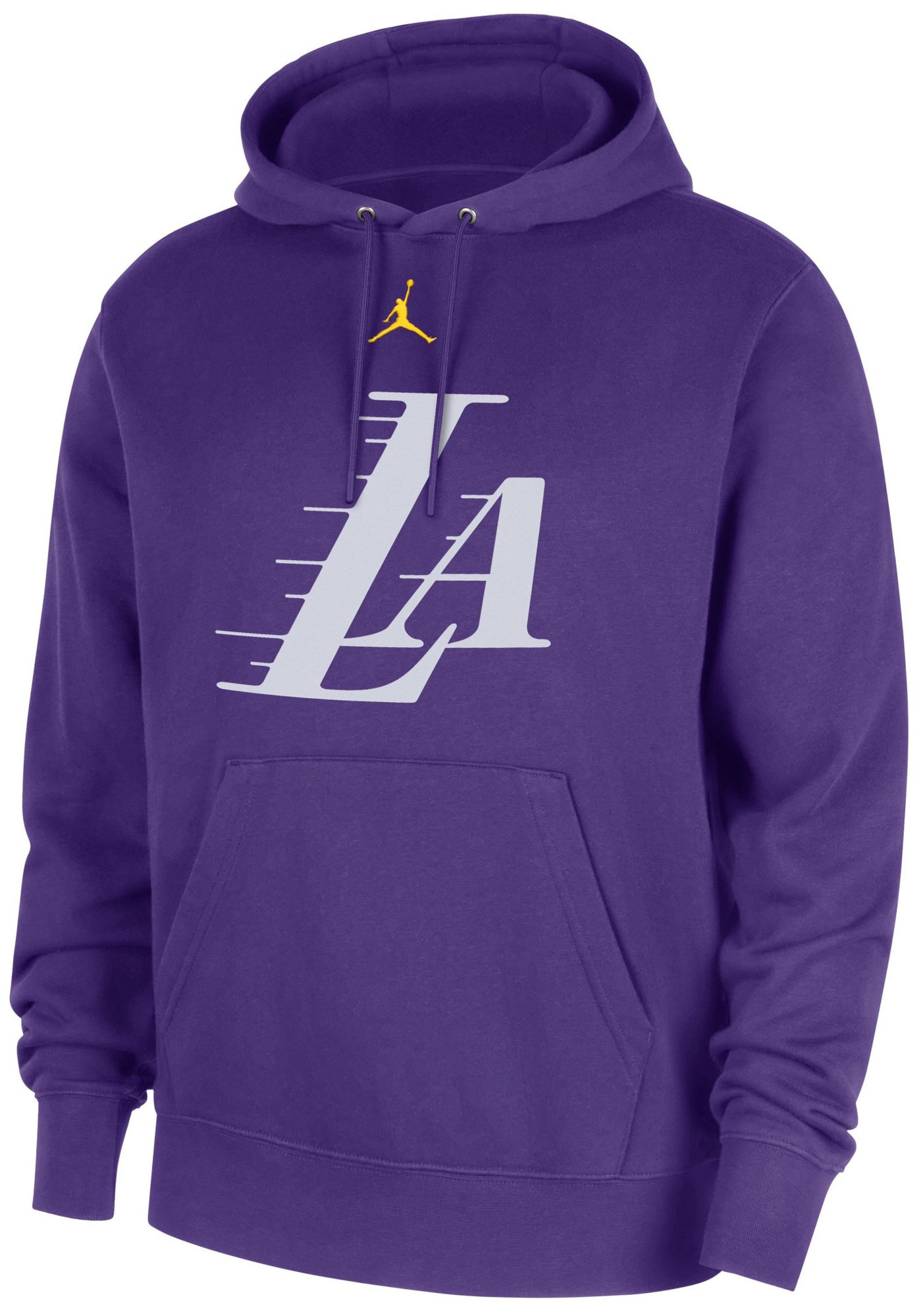 Jordan Men's Los Angeles Lakers Purple Club Hoodie