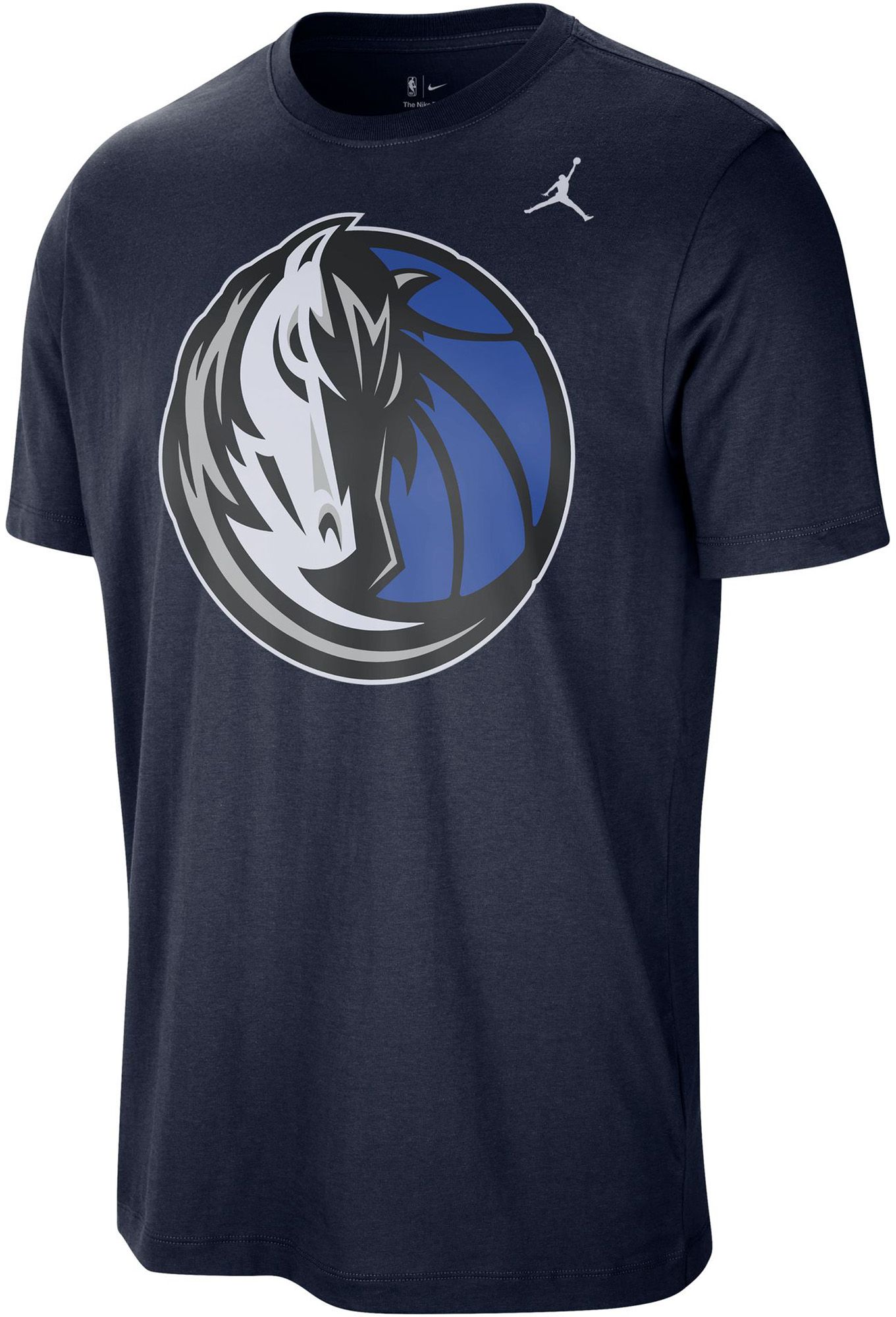 Jordan Men's Dallas Mavericks Navy Logo T-Shirt
