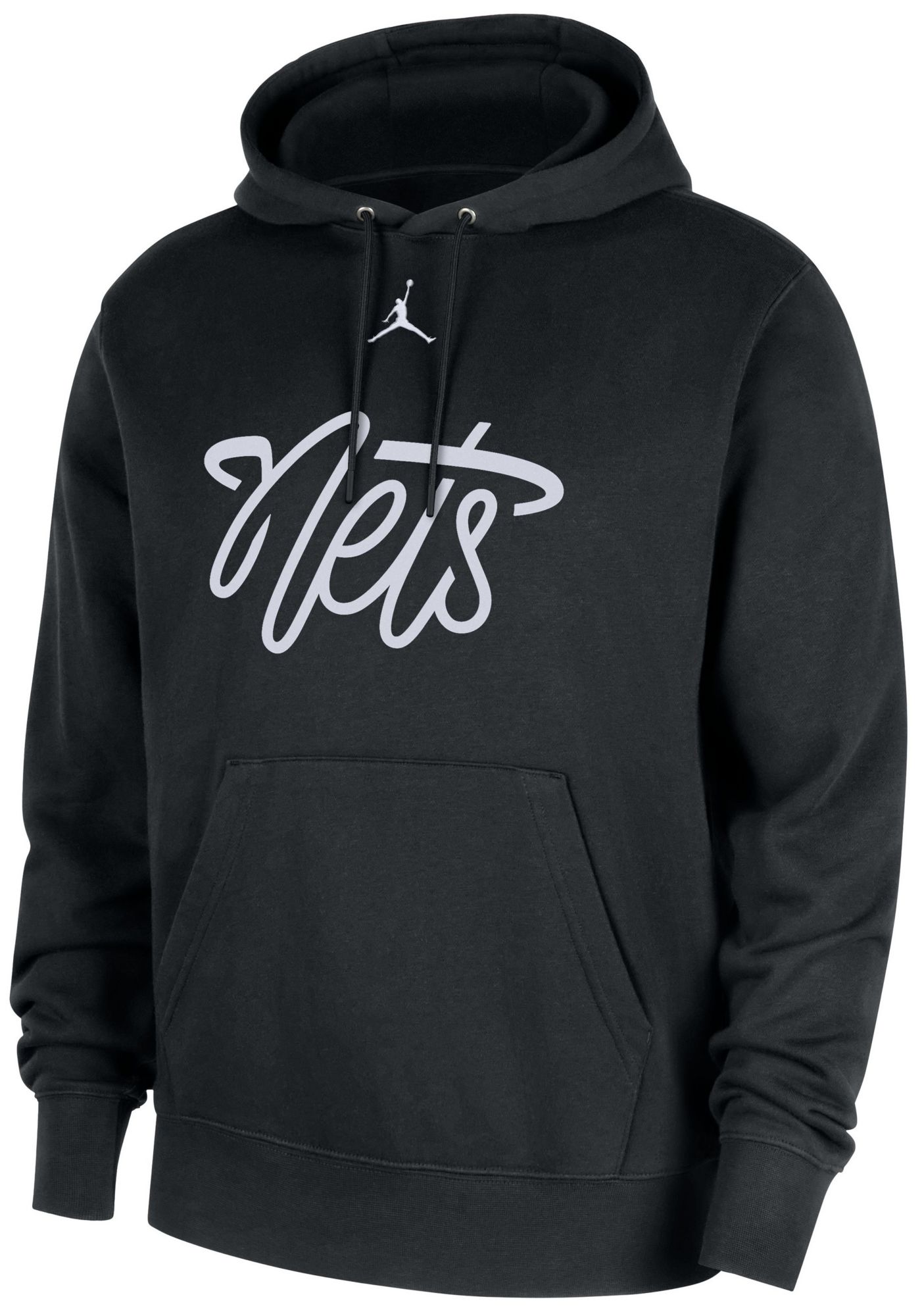 Jordan Men's Brooklyn Nets Black Club Hoodie