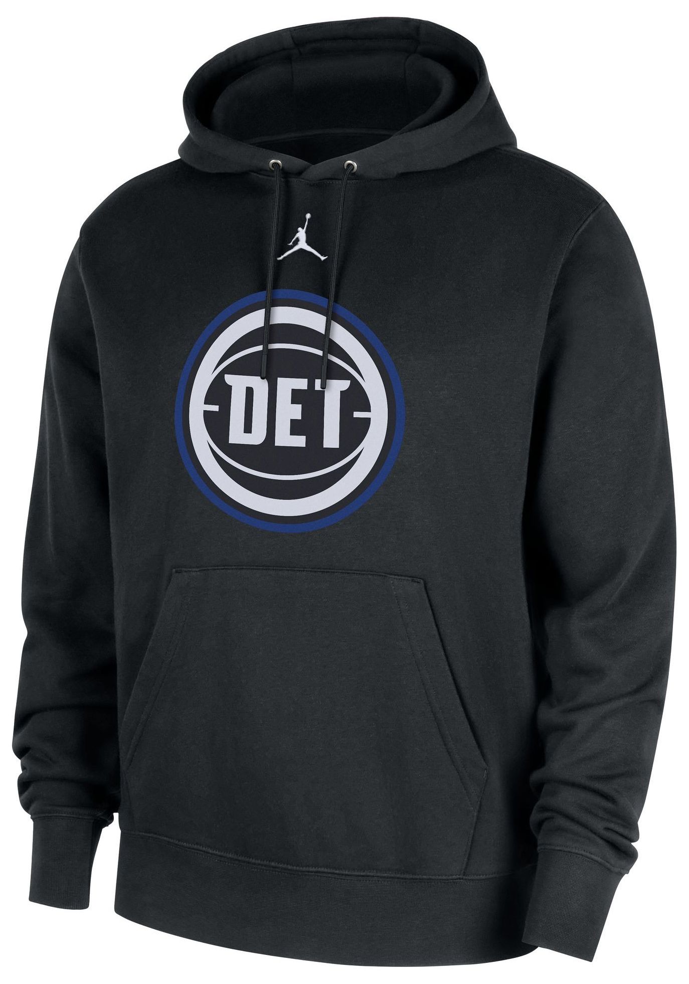 Jordan Men's Detroit Pistons Black Club Hoodie