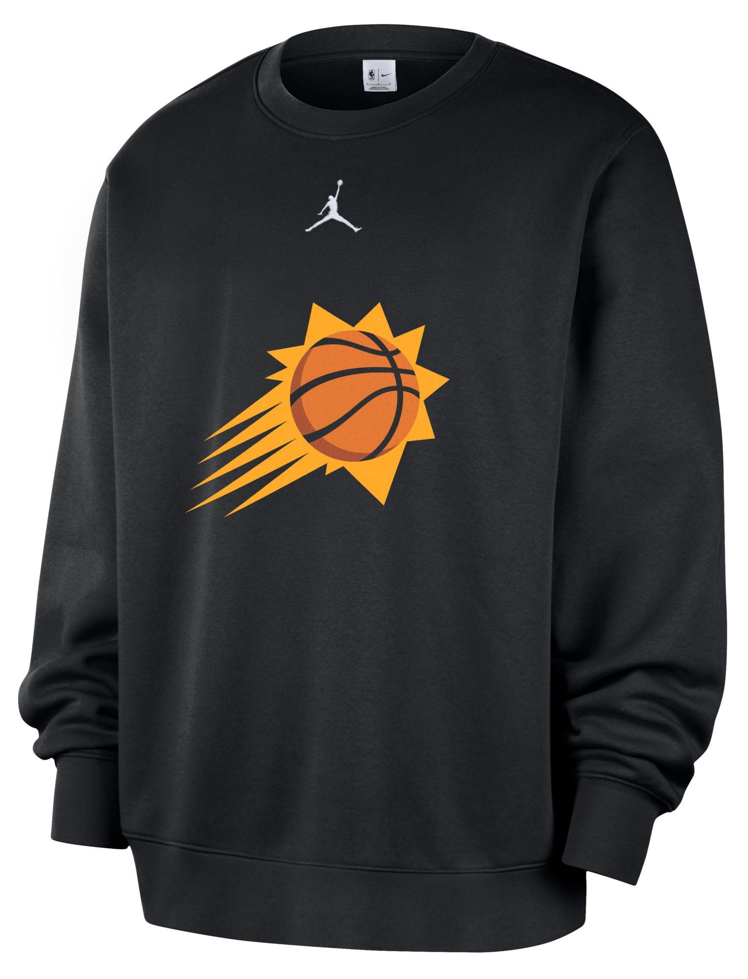 Jordan Men's Phoenix Suns Black Club Crewneck Sweatshirt