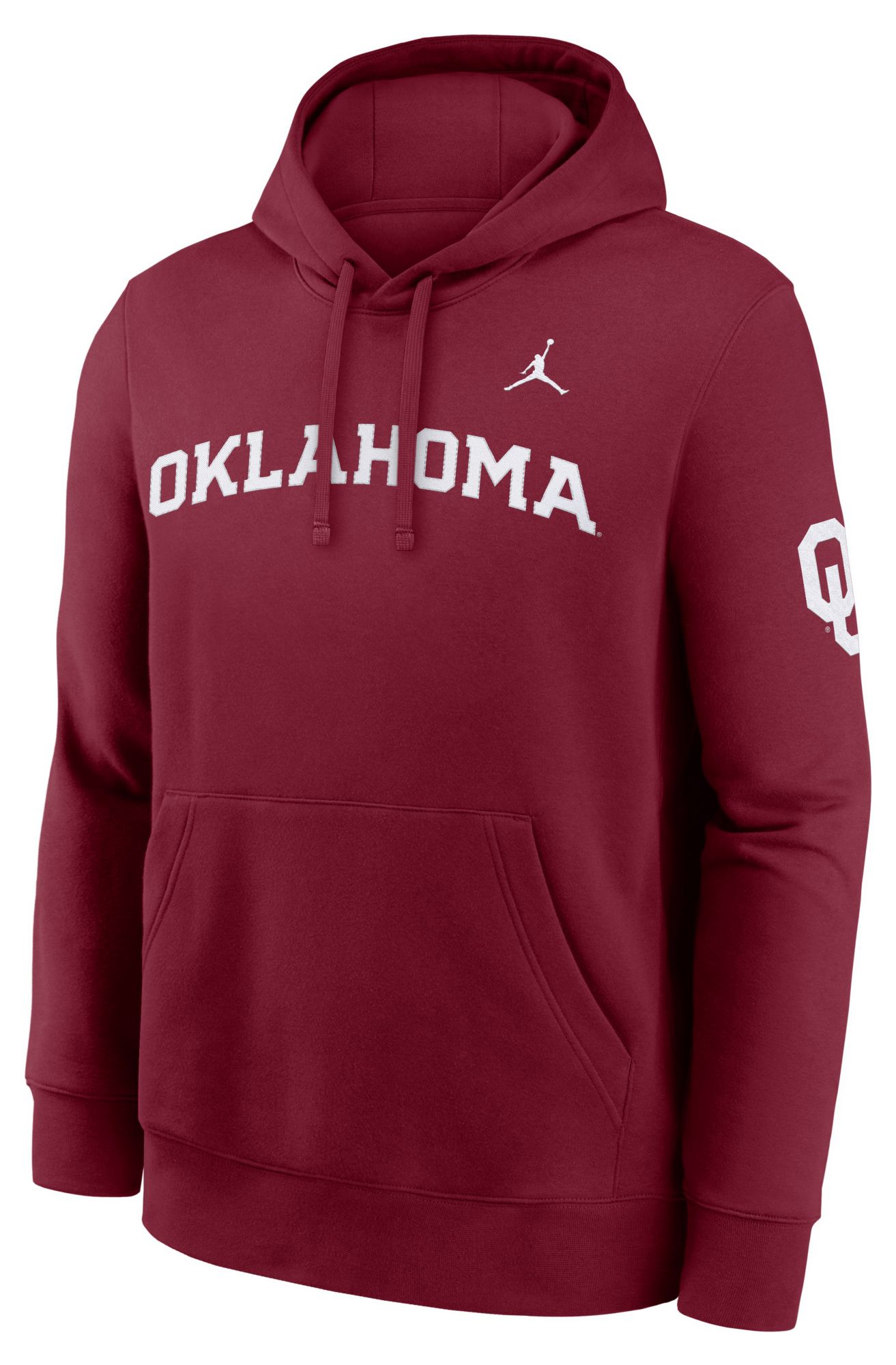 Jordan Men's Oklahoma Sooners Team Crimson Club Fleece Hoodie