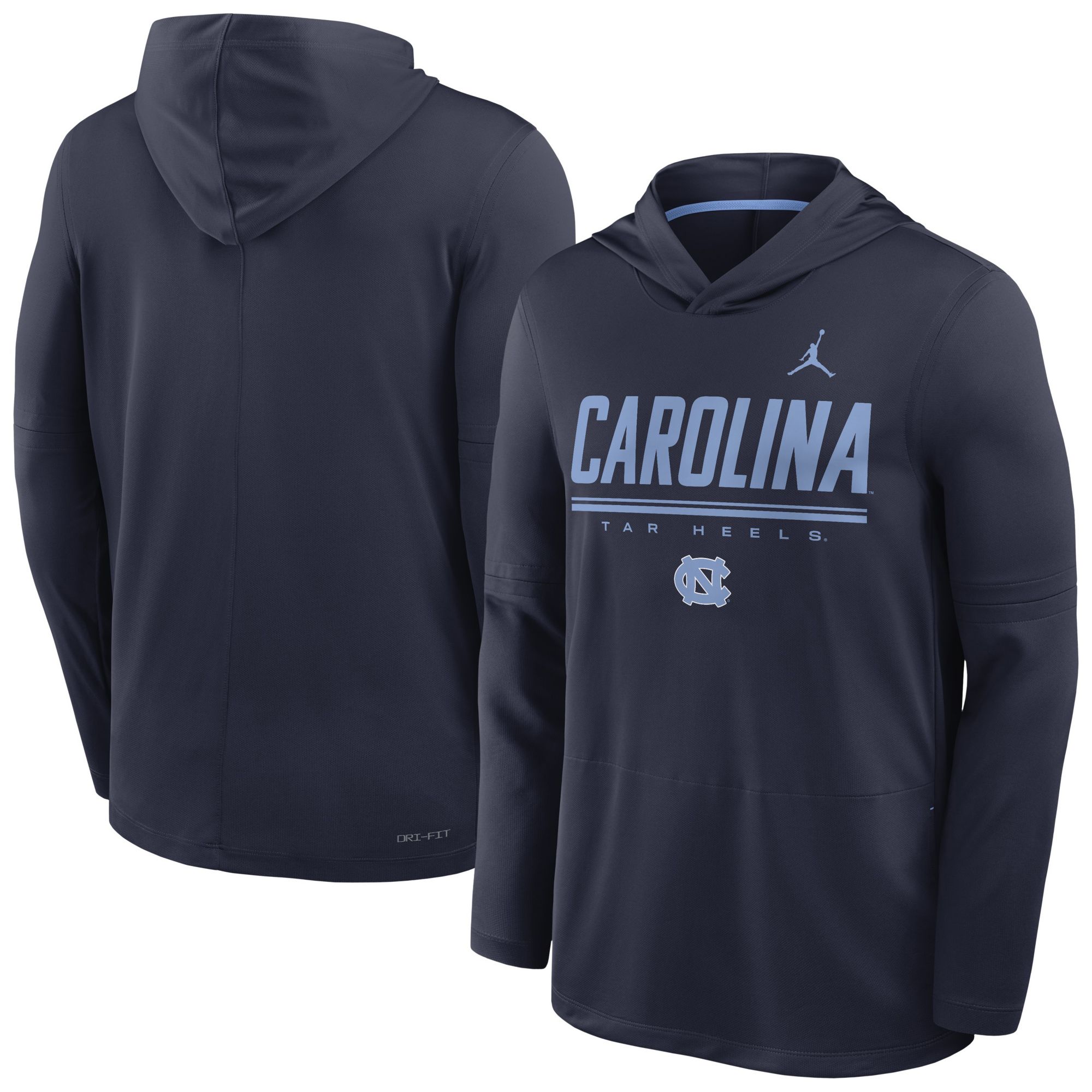 Jordan Men's North Carolina Tar Heels Dri-Fit Lightweight Hoodie