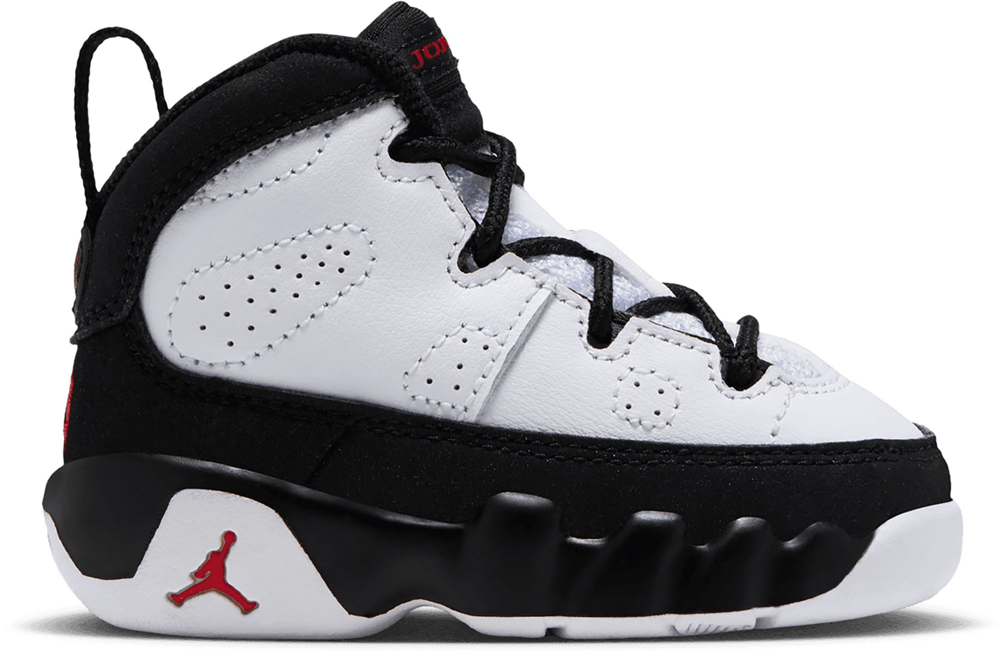 Air Jordan Toddler 9 Retro 'White and Black' Basketball Shoes