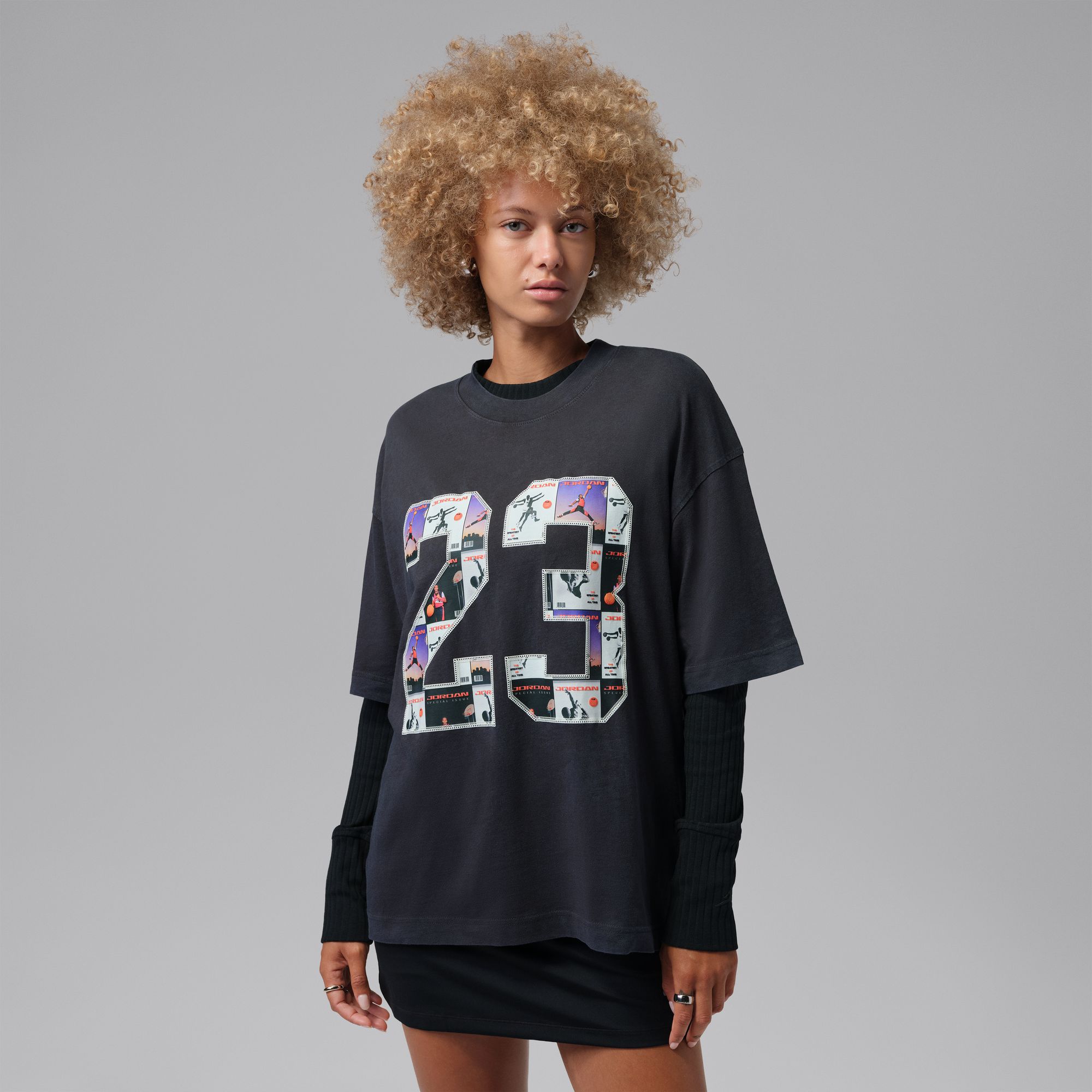 Jordan Women's 23 Quilt Girlfriend Graphic T-Shirt