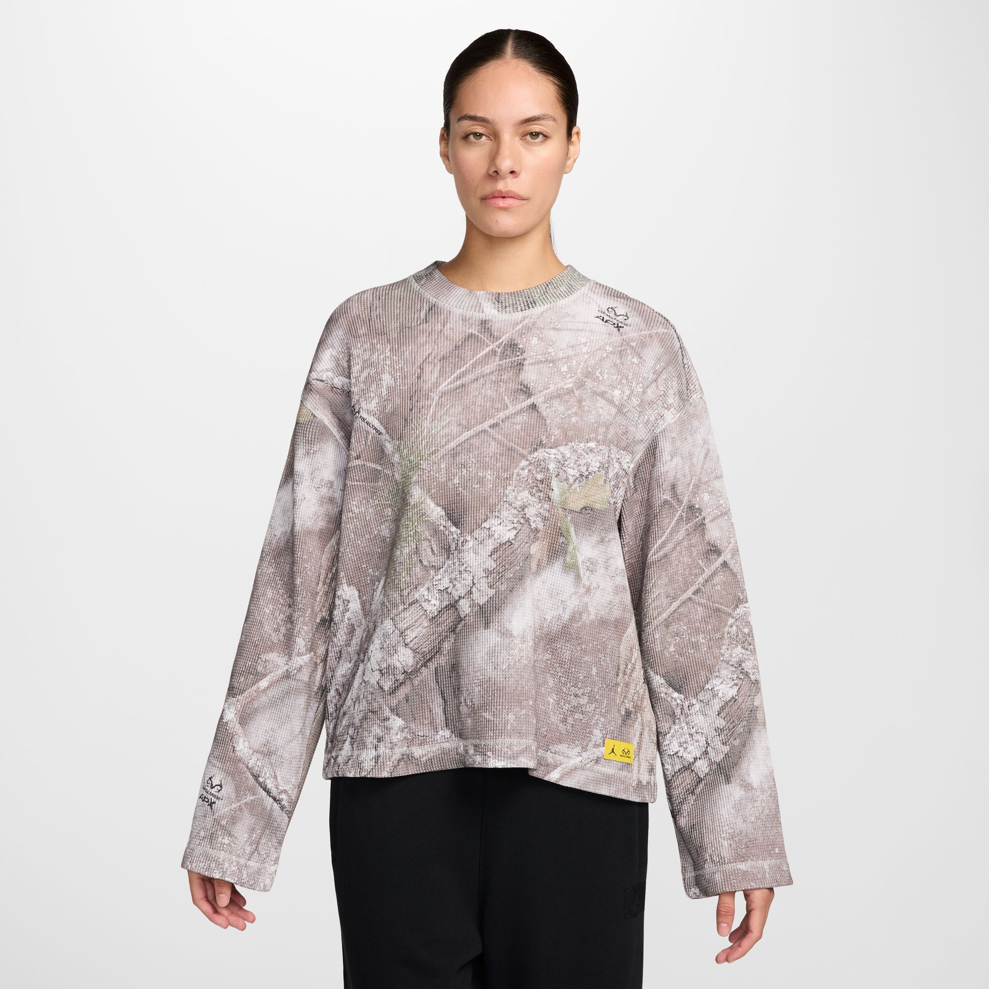 Jordan Women's Flight Long-Sleeve Waffle Realtree Top