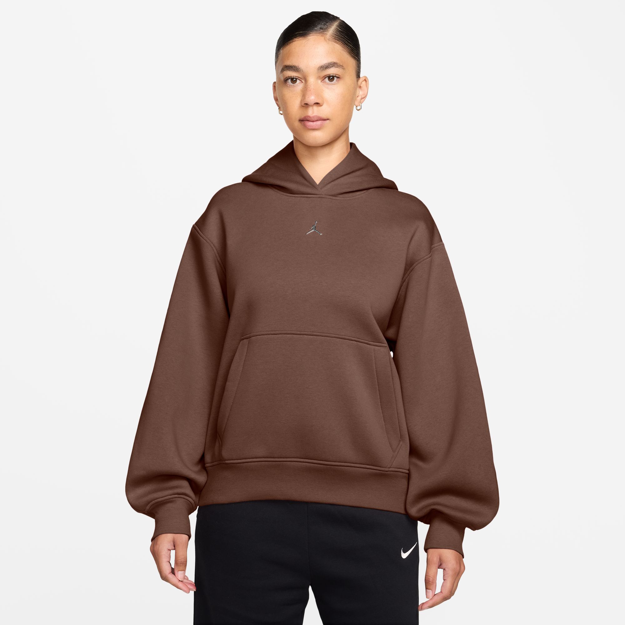 Jordan Women's Brooklyn Pullover Hoodie, XS, Fauna Brown