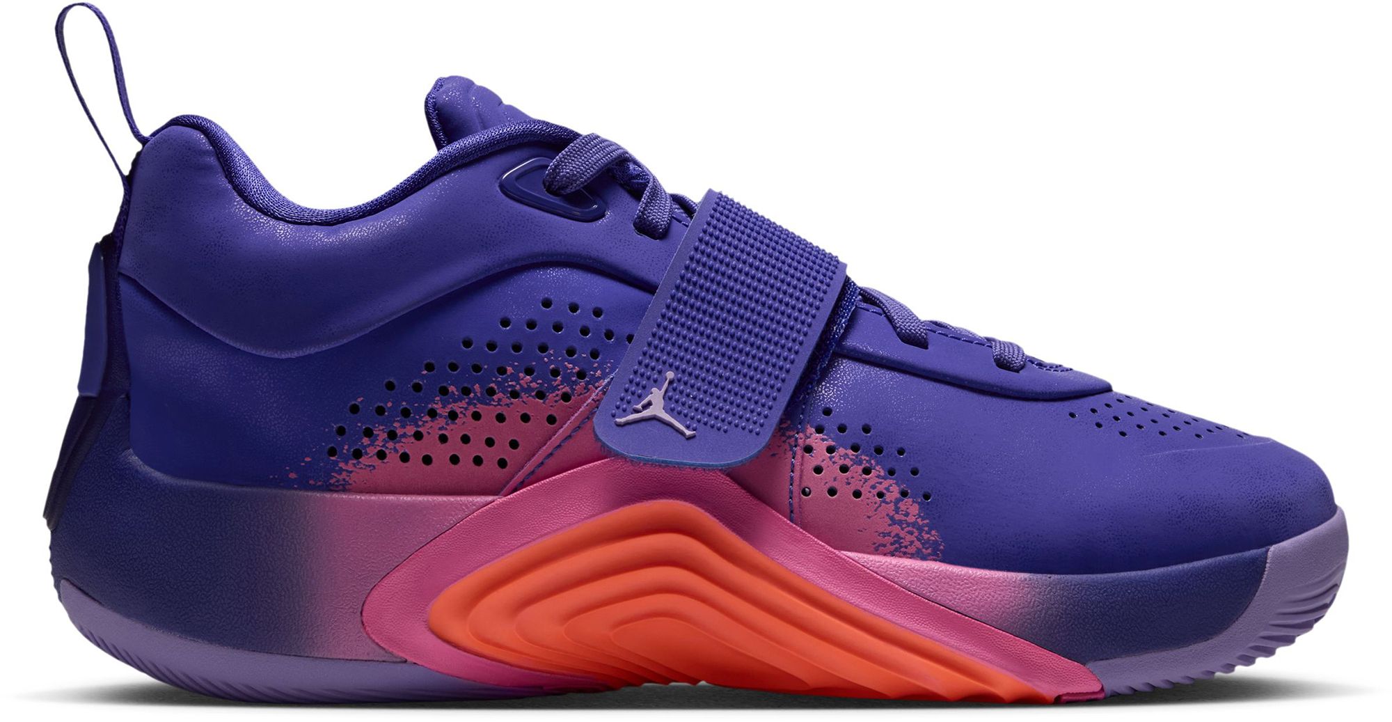 Jordan Kids' Grade School Tatum 5 'Sunrise' Basketball Shoes, Size 3.5, Concord/Brt Mango/Lilac/China Rose