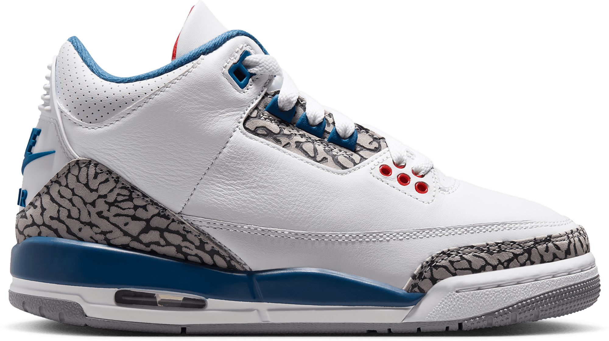 Air Jordan Kids' Grade School Jordan 3 Retro 'True Blue' Basketball Shoes