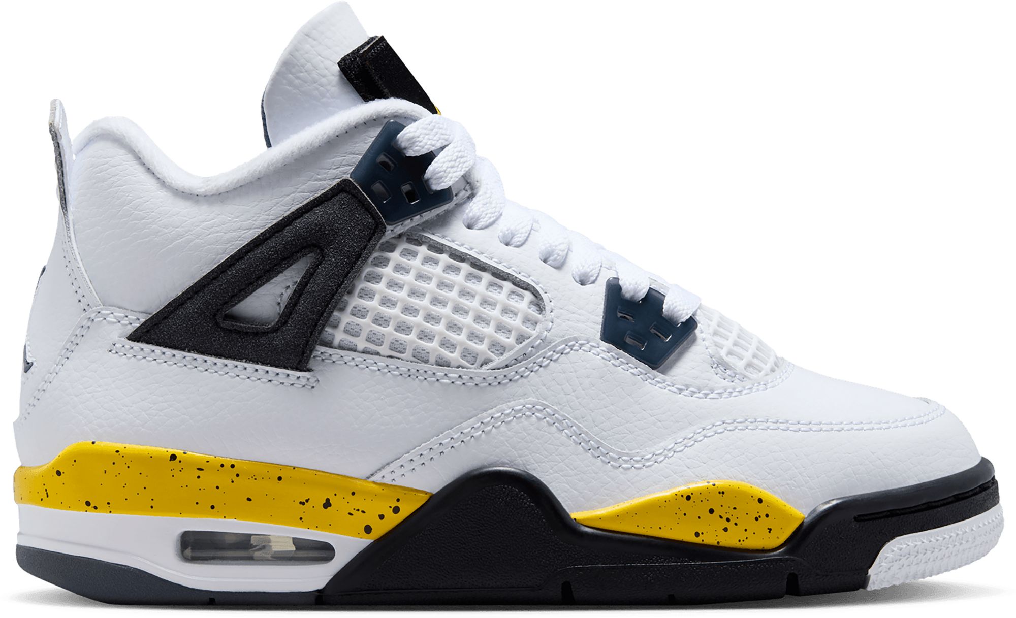 Air Jordan Kids' Grade School 4 Retro Rare Air 'Tour Yellow' Basketball Shoes