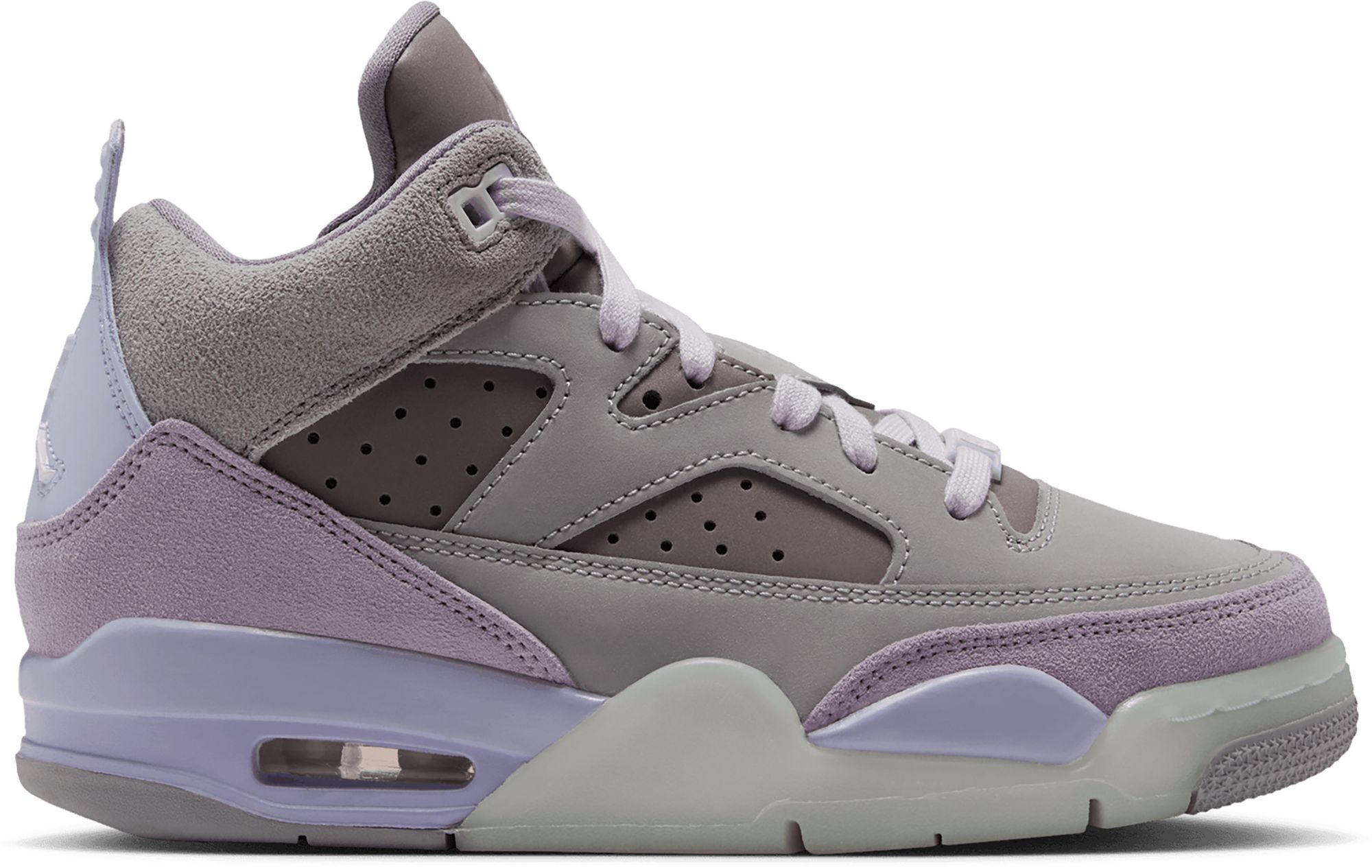 Jordan Kids' Grade School Son of Mars Low "Lunar Tunes" Shoes, Size 4.5, Gray/White
