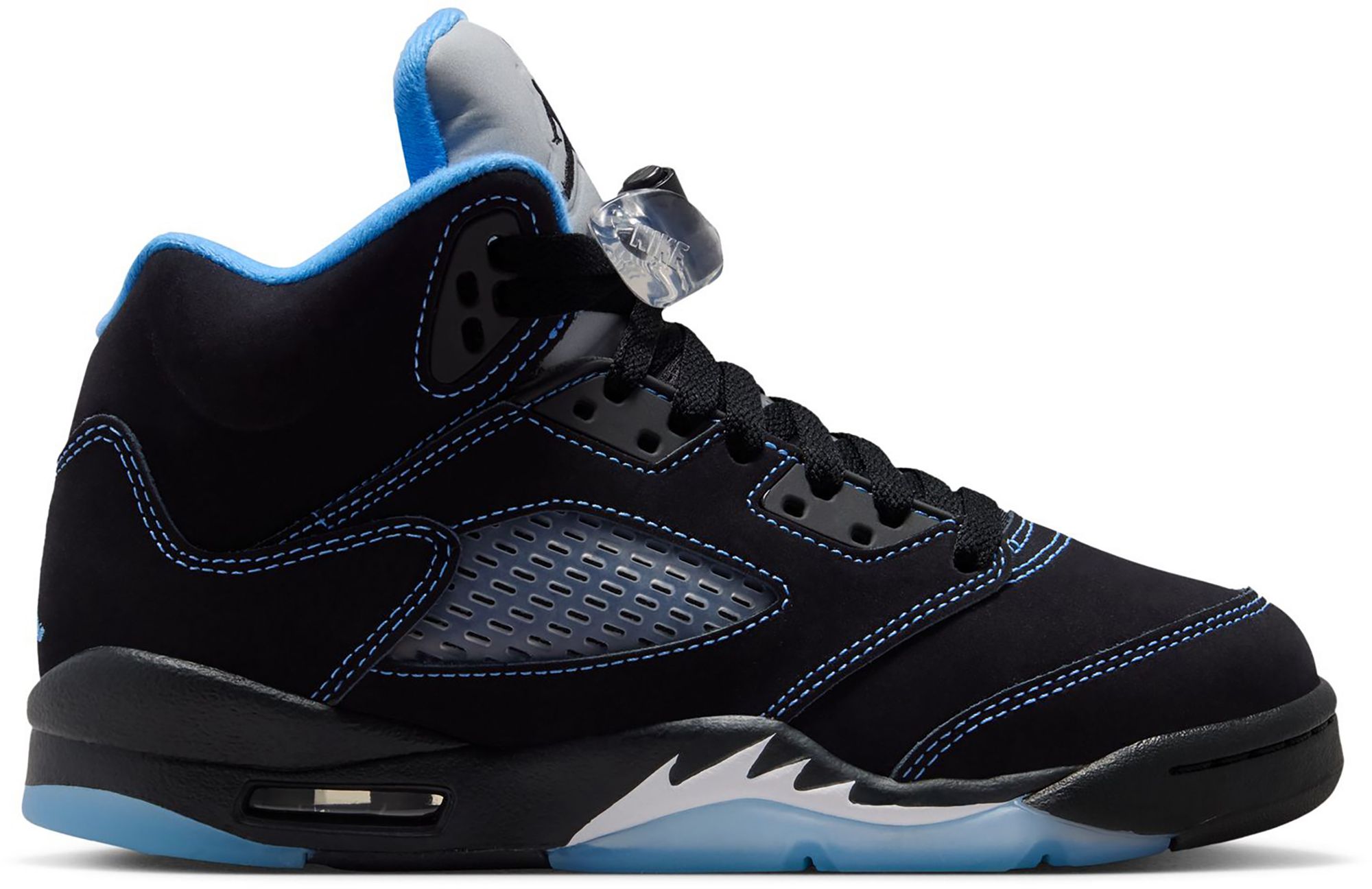 Air Jordan Kids' Grade School 5 Retro "Black Carolina" Basketball Shoes