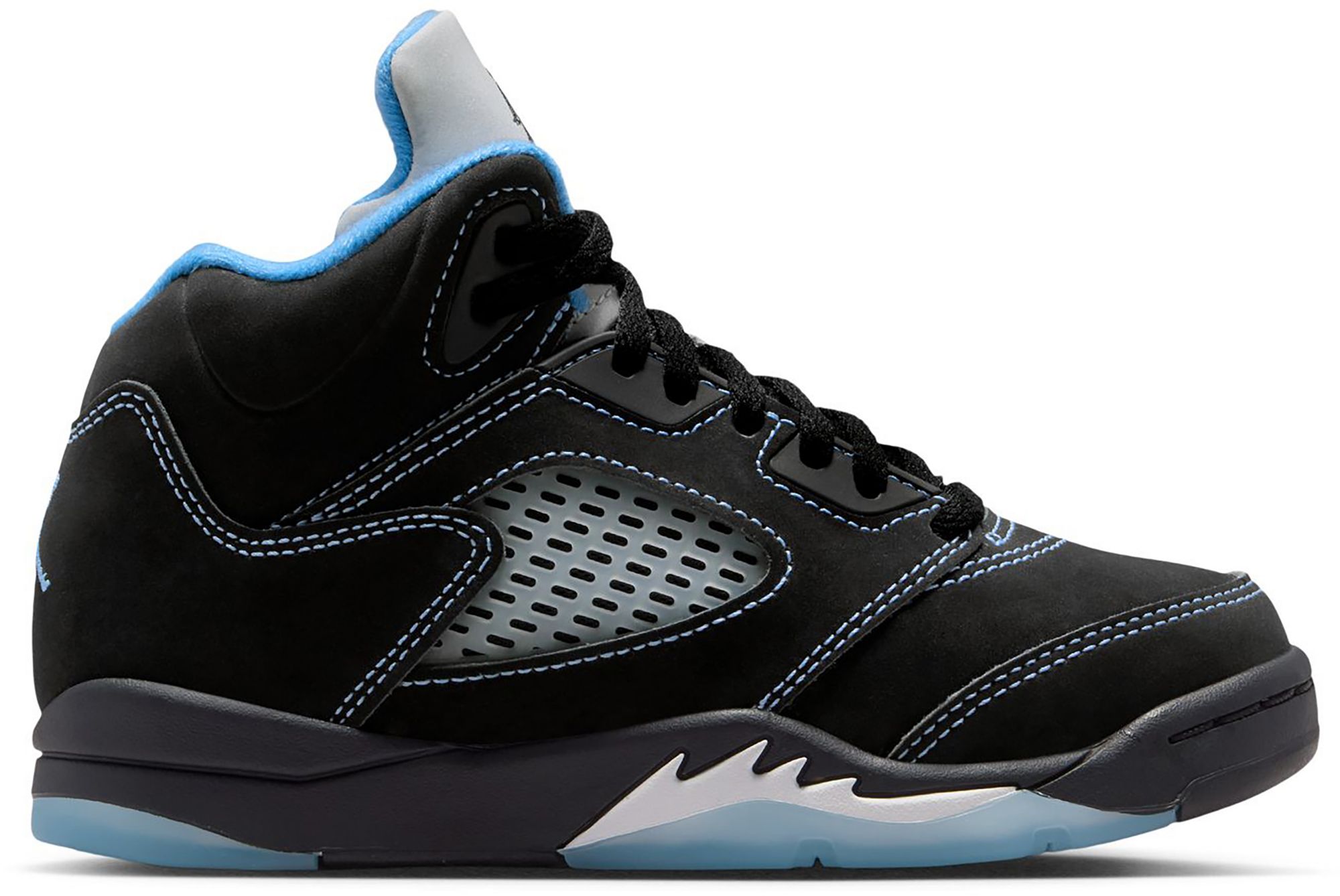 Air Jordan Kids' Preschool 5 Retro "Black Carolina" Basketball Shoes