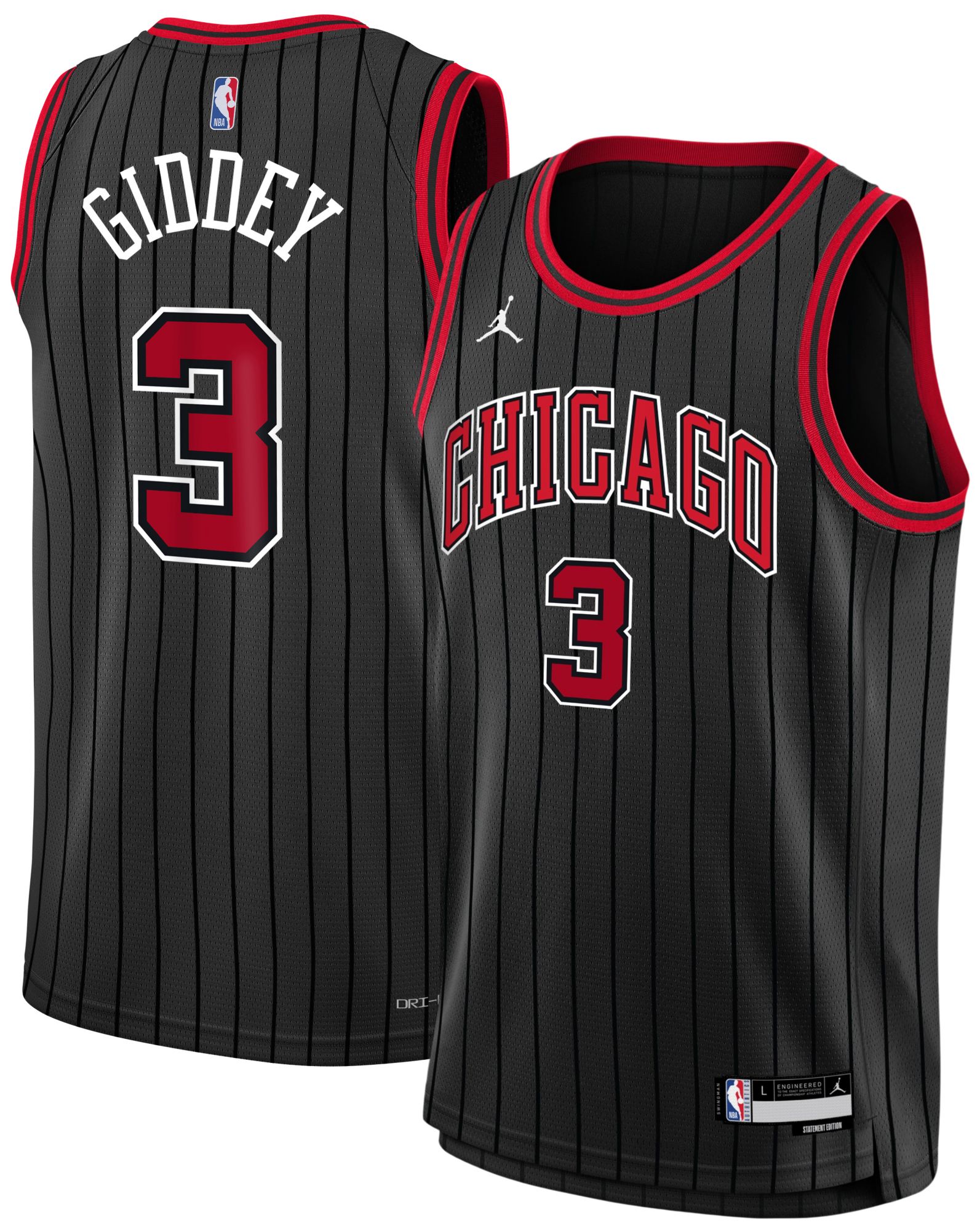 Jordan Youth Chicago Bulls Youth Josh Giddey Statement Edition Jersey