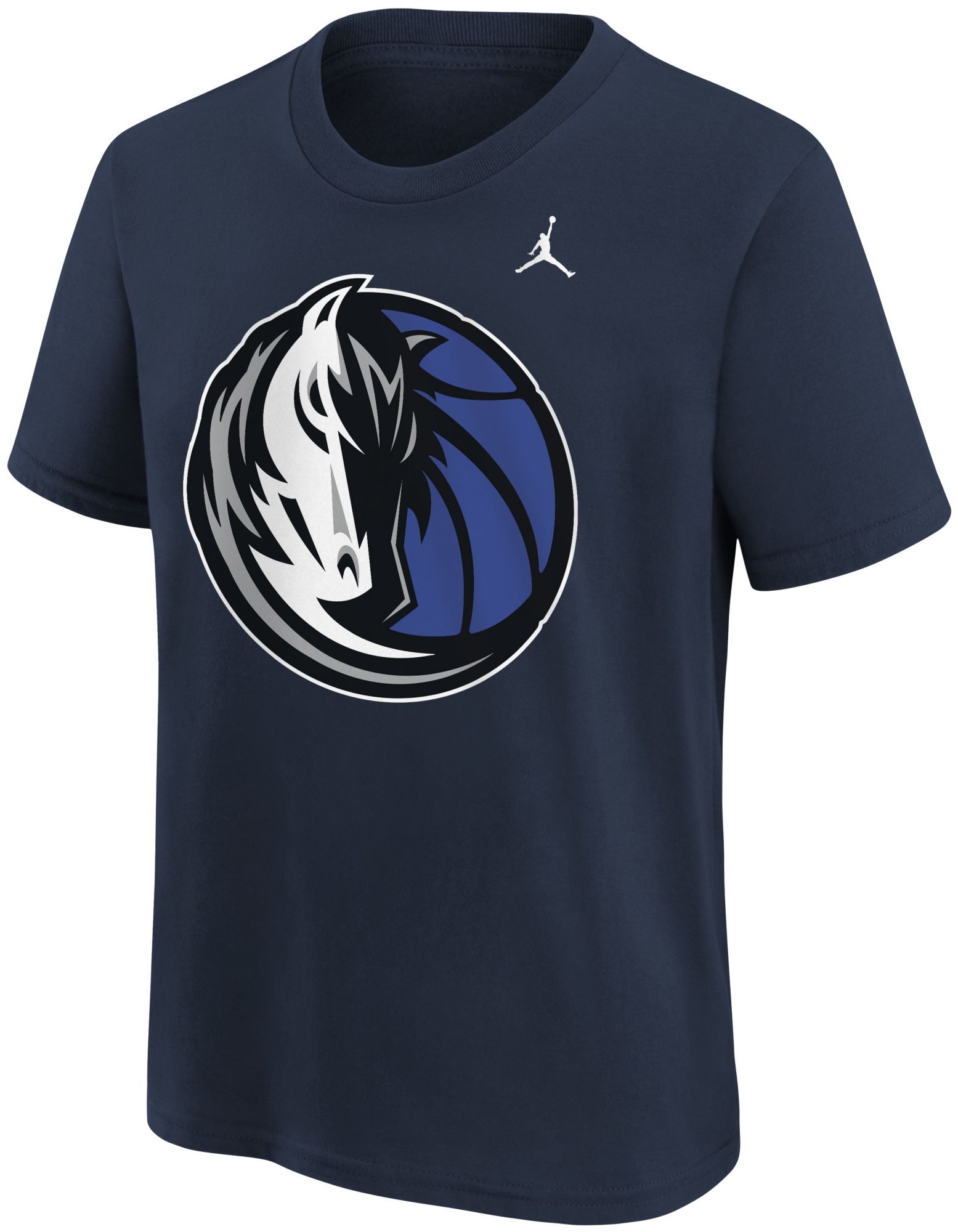 Jordan Youth Dallas Mavericks Navy Logo T-Shirt