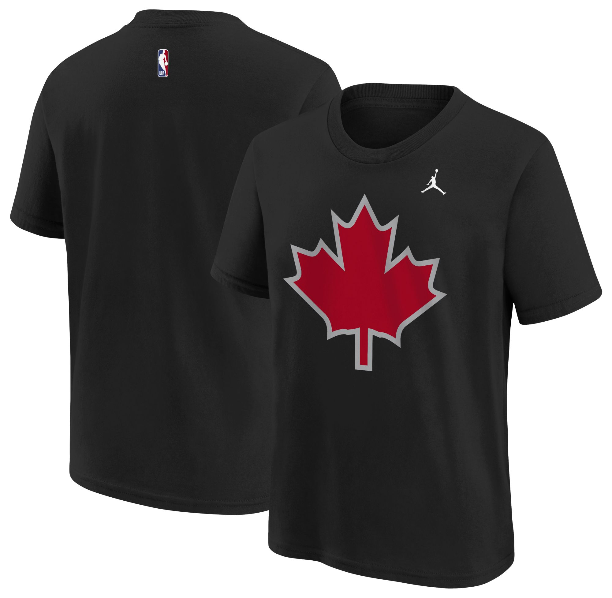 Jordan Youth Toronto Raptors Black Statement Logo T-Shirt
