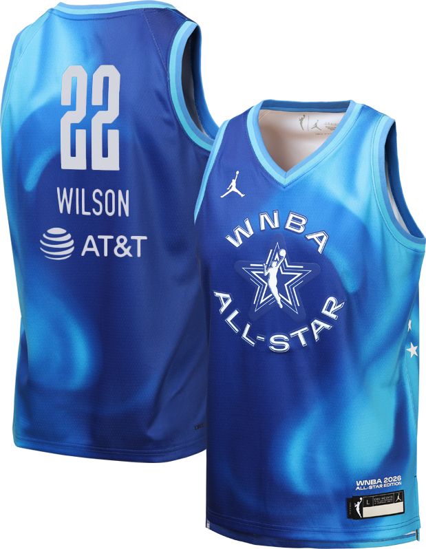 Jordan Youth 2026 WNBA All-Star Game A'ja Wilson Blue Rebel Jersey