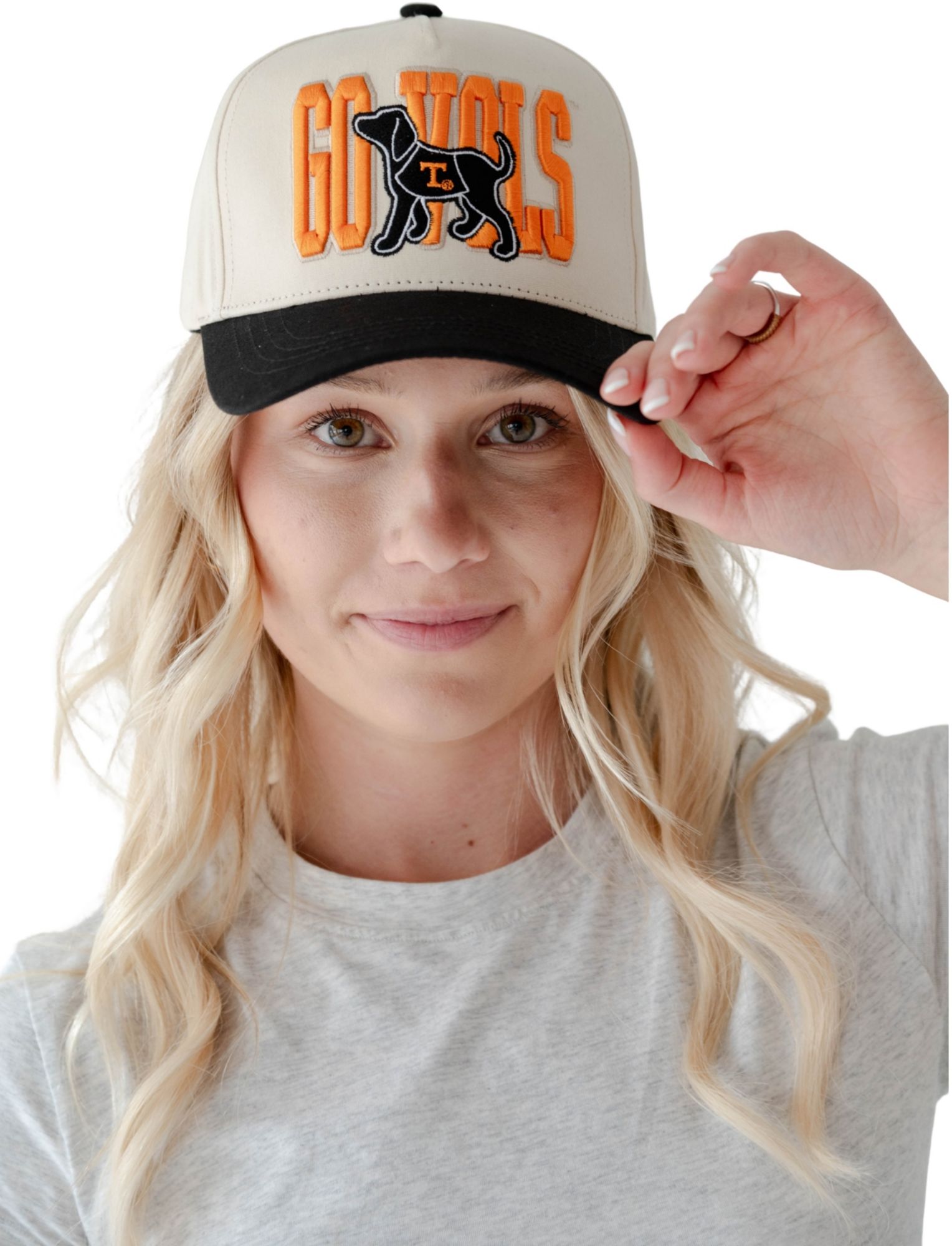 Gameday Social Women's Tennessee Volunteers White Mascot Patch Hat