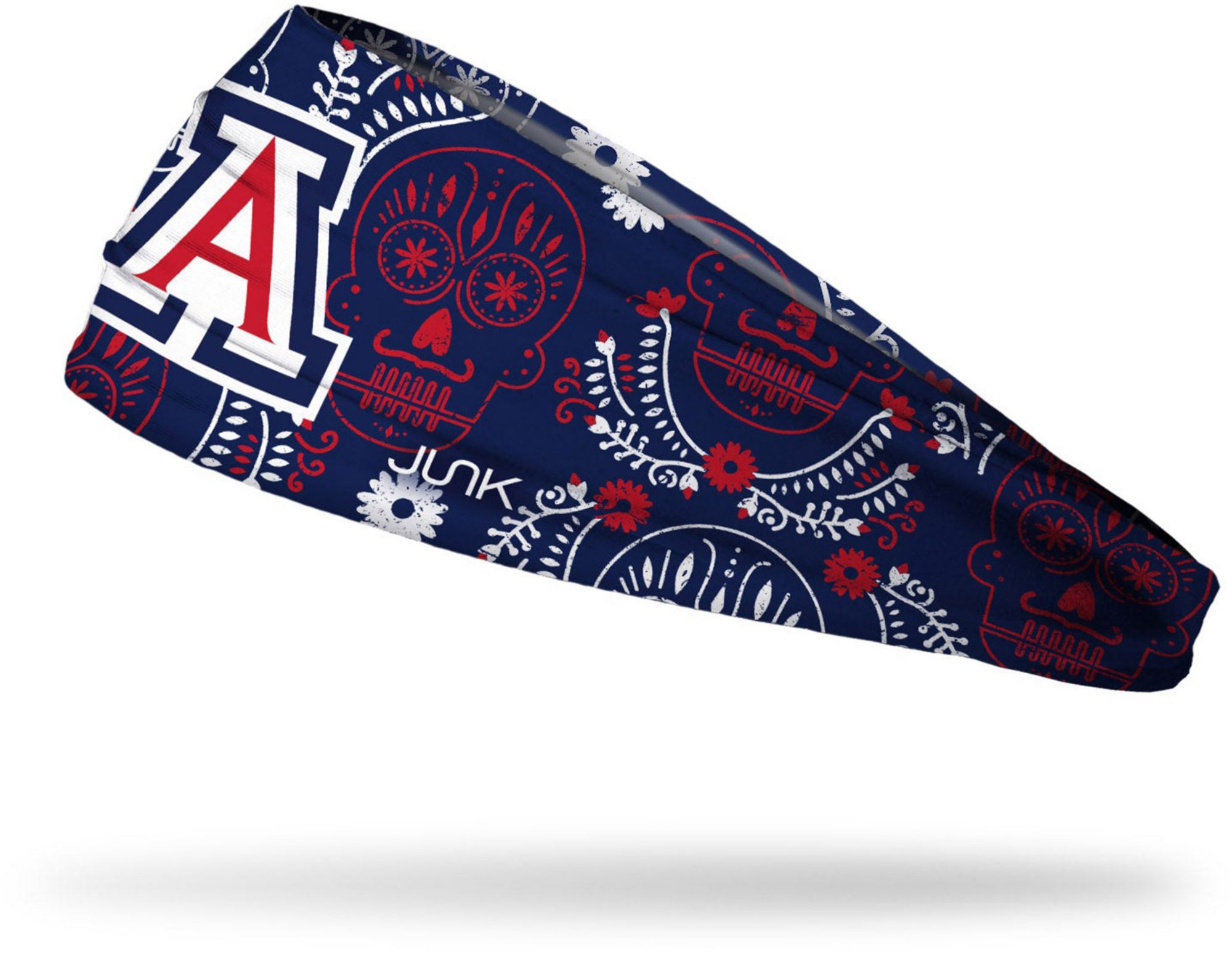 JUNK Brands Adult Arizona Wildcats Navy Big Bang Lite Sugar Skull Headband