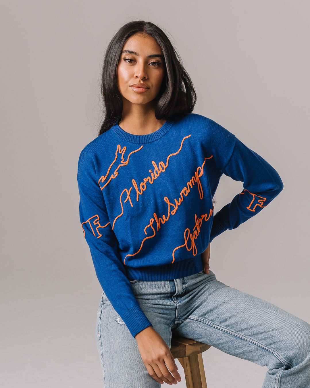 KADYLUXE Women's Florida Gators Love Letter Sweater