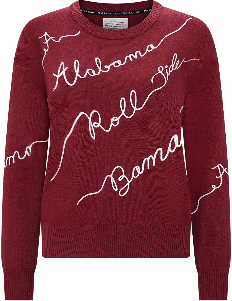 KADYLUXE Women's Alabama Crimson Tide Love Letter Sweater