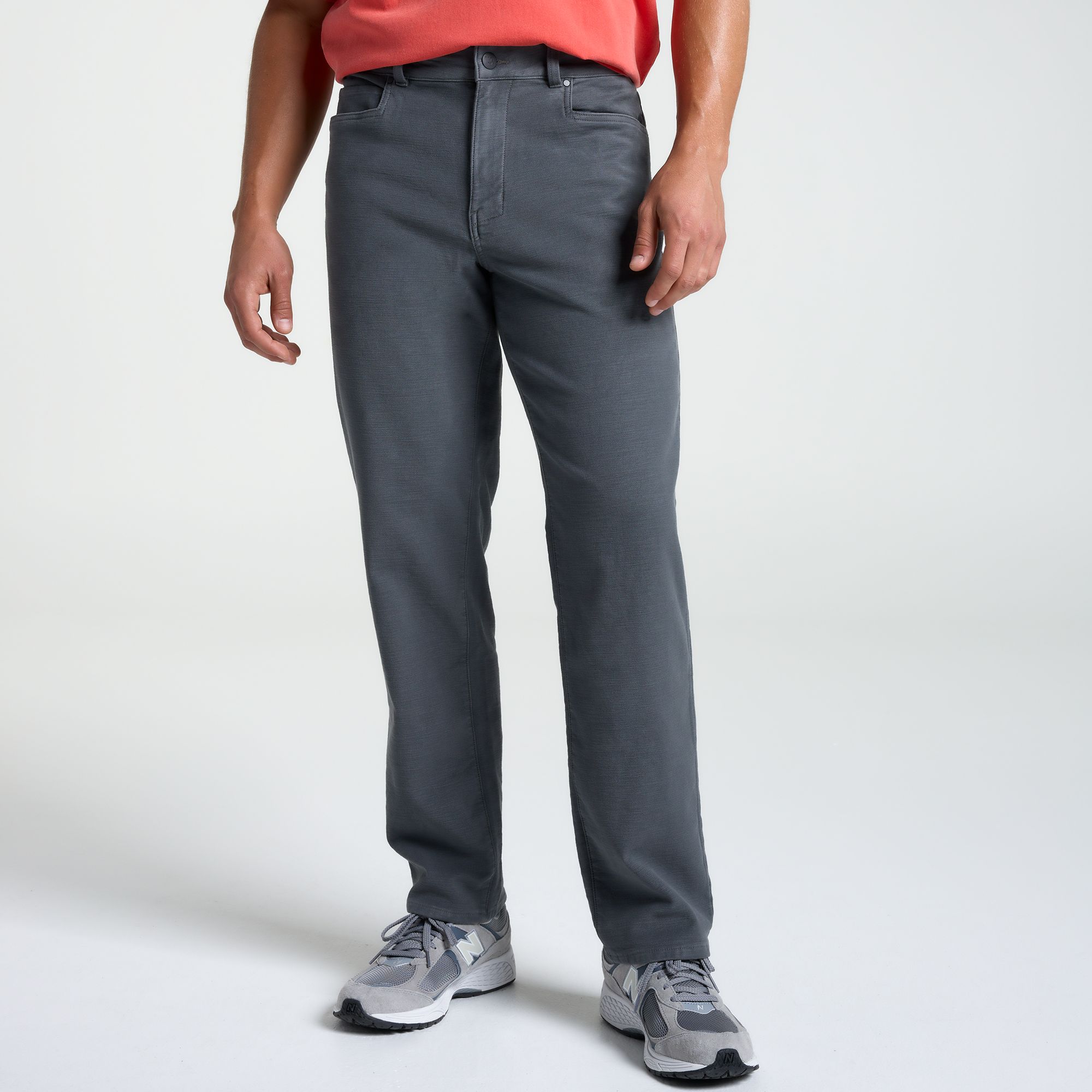 VRST Men's Limitless Comfort Twill Athletic Fit 5-Pocket Pants