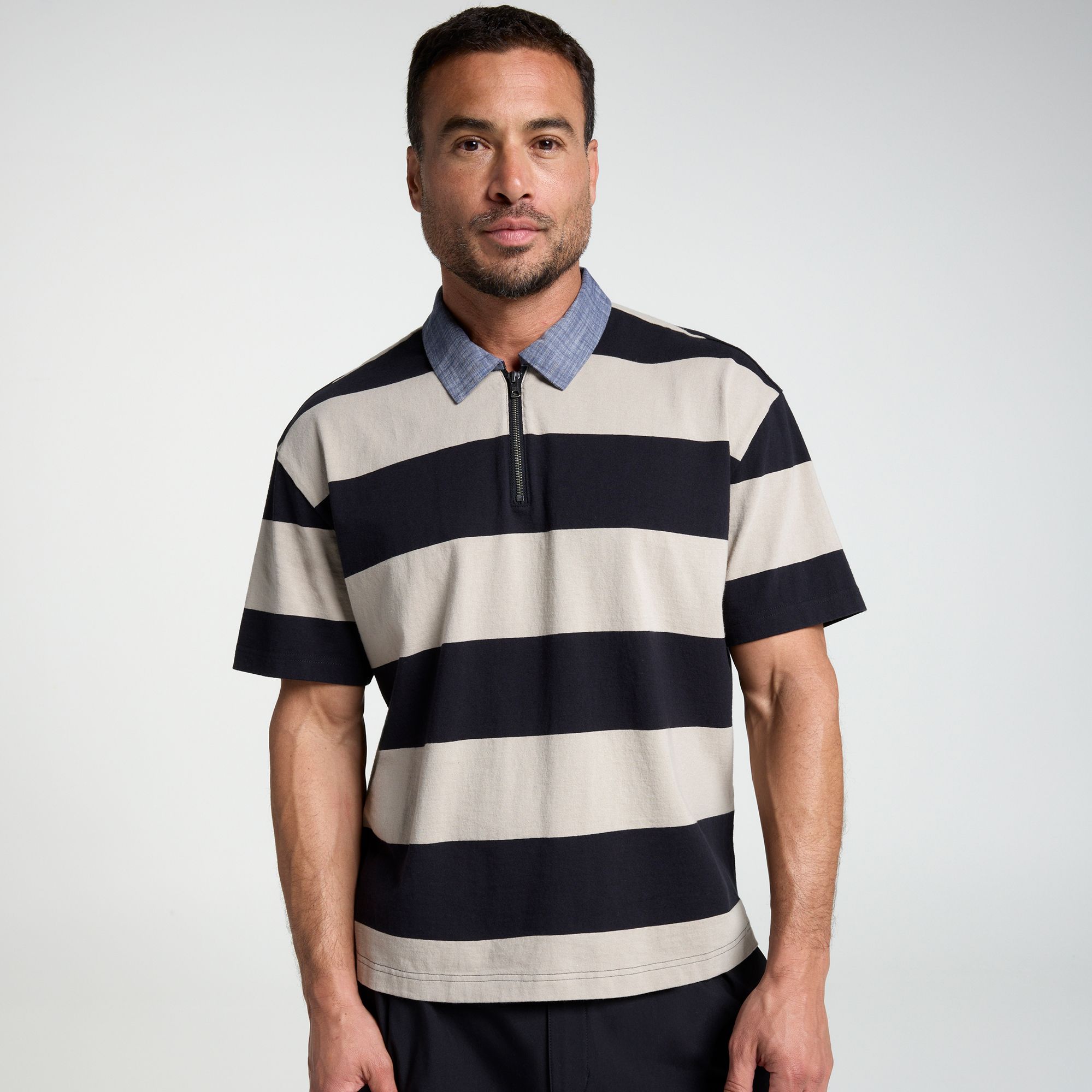 VRST Men's Limitless Jersey Zip Polo